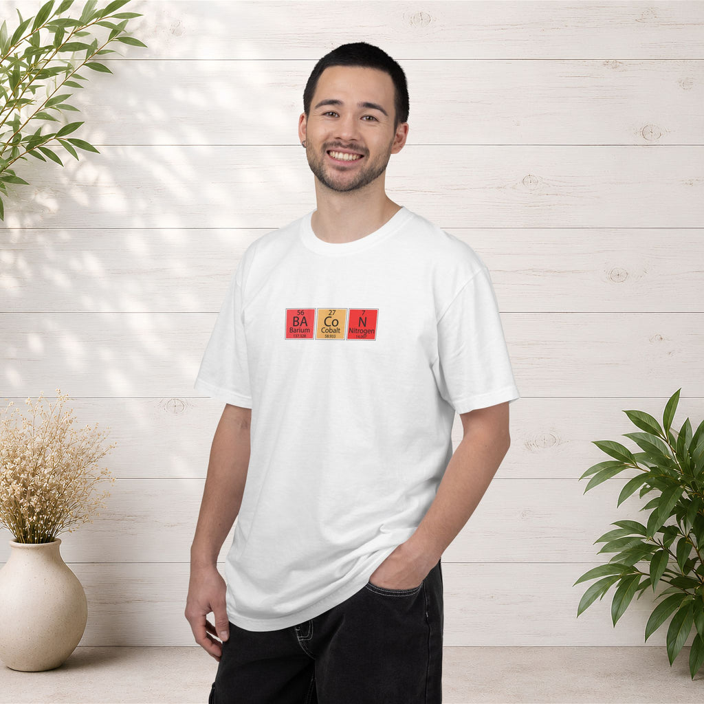 Bacon Chemistry T-Shirt — Periodic Table Style Food Graphic Tee