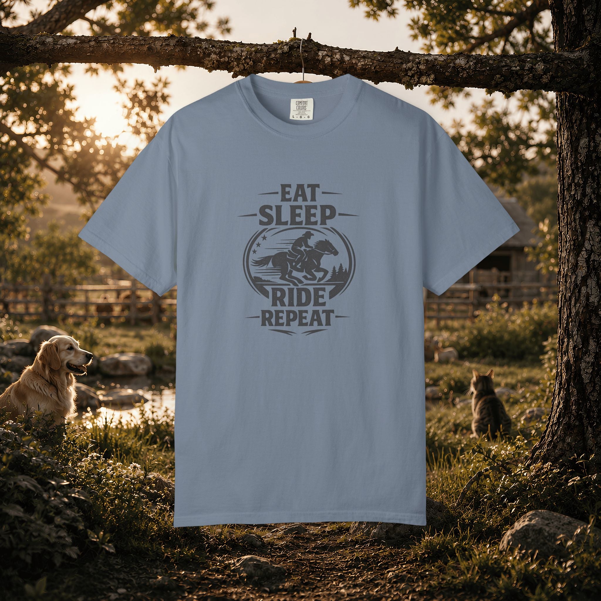 Eat Sleep Ride Repeat T-Shirt — Horse Rider Graphic Tee