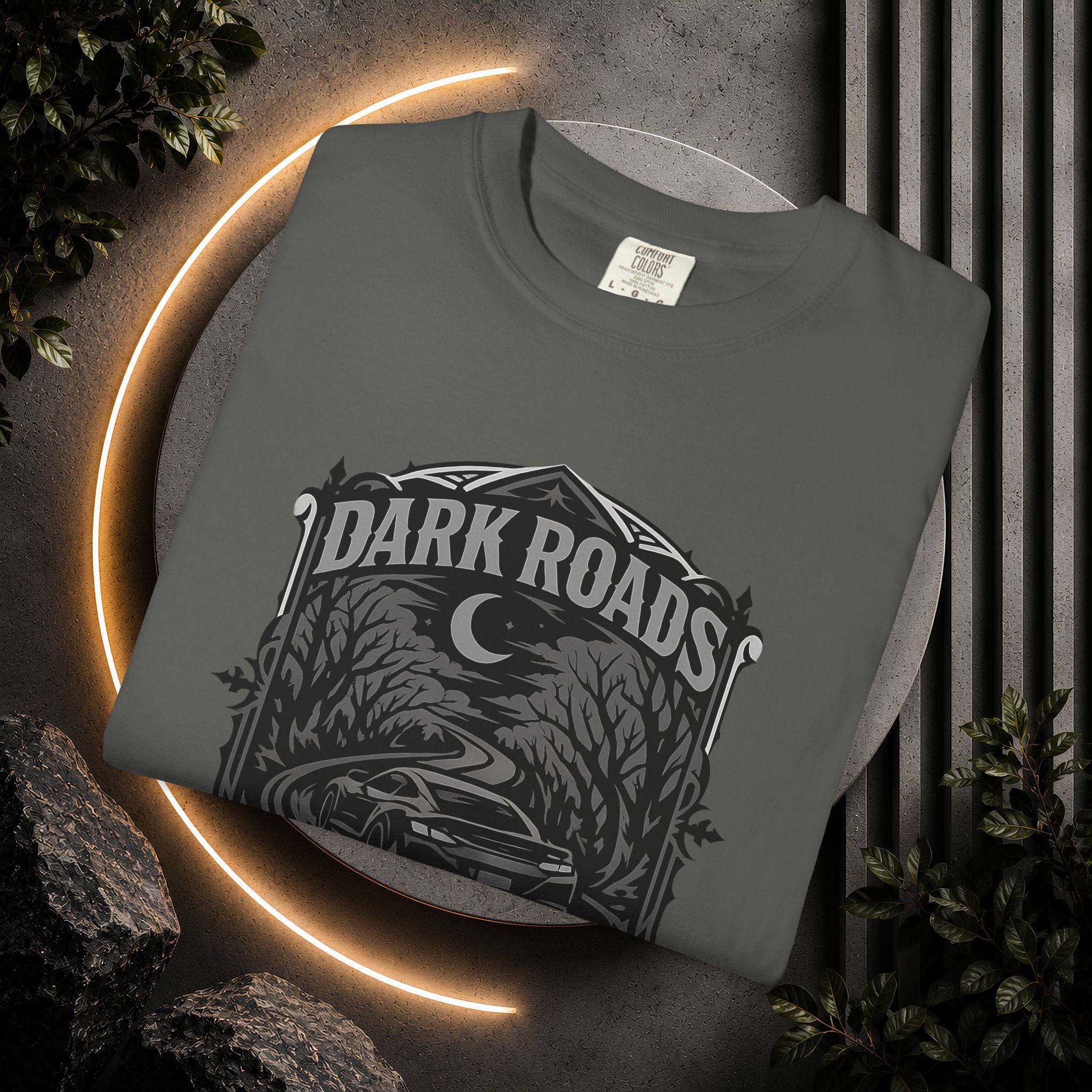 Dark Roads Call Me Home T-Shirt — Vintage Night Drive Graphic Tee