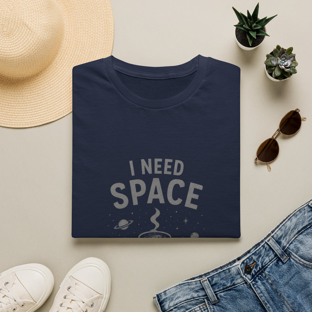 I Need Space and Coffee T-Shirt | Space Coffee Graphic Tee