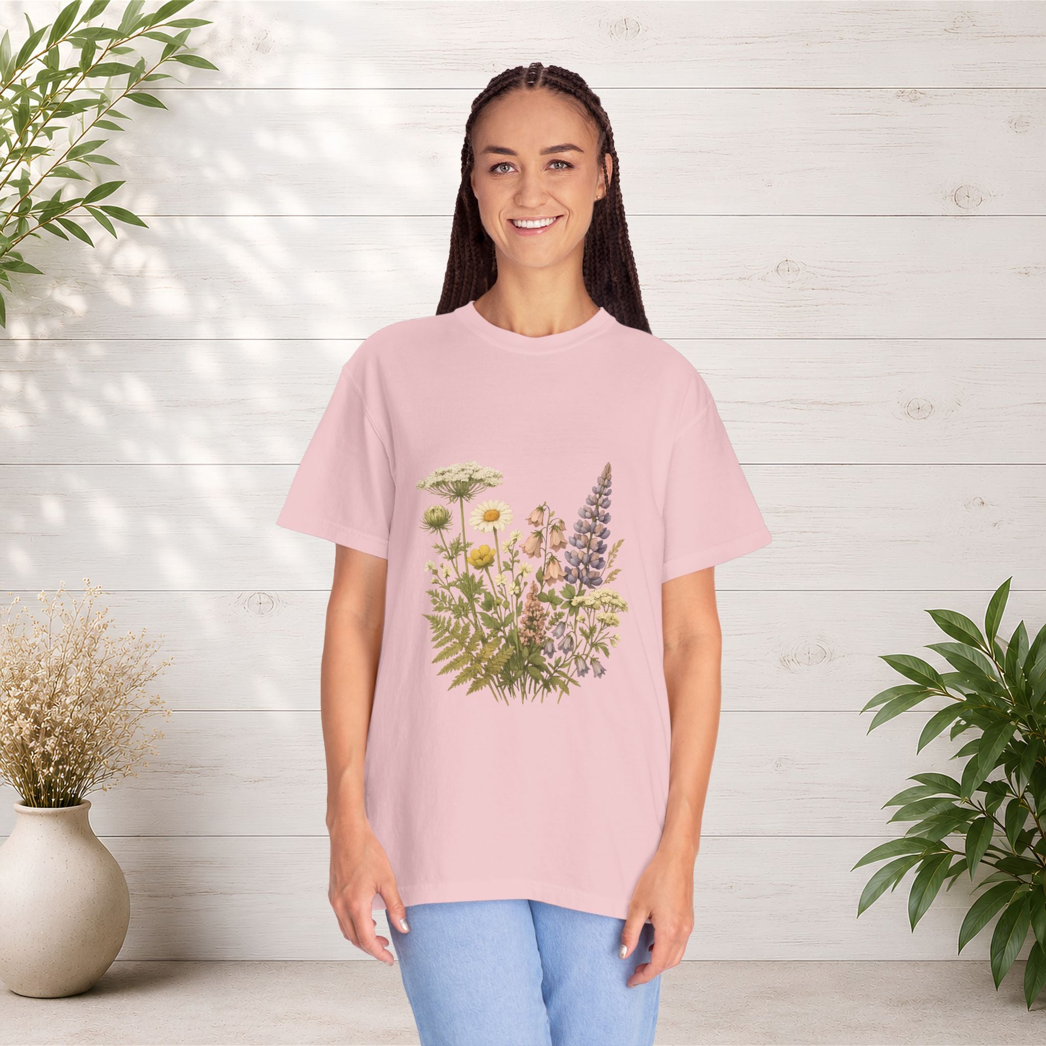 Wildflower Bouquet T-shirt | Botanical Meadow Floral Print