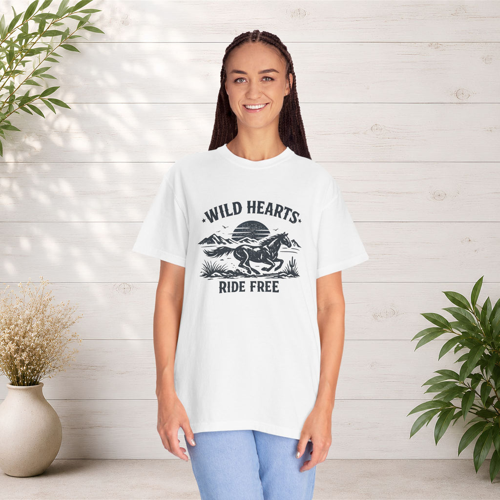 Wild Hearts Ride Free T-Shirt – Vintage Horseback Adventure Tee