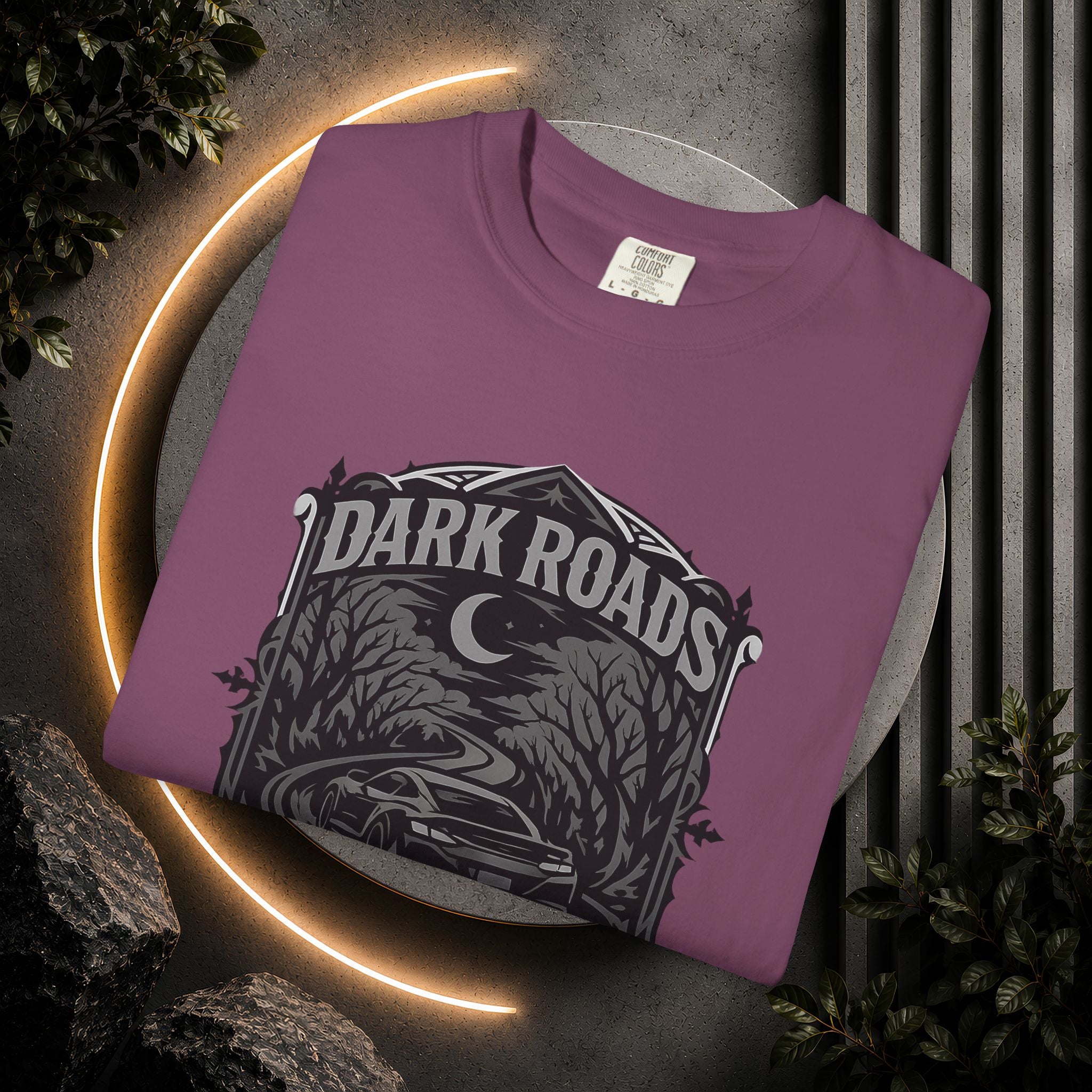 Dark Roads Call Me Home T-Shirt — Vintage Night Drive Graphic Tee