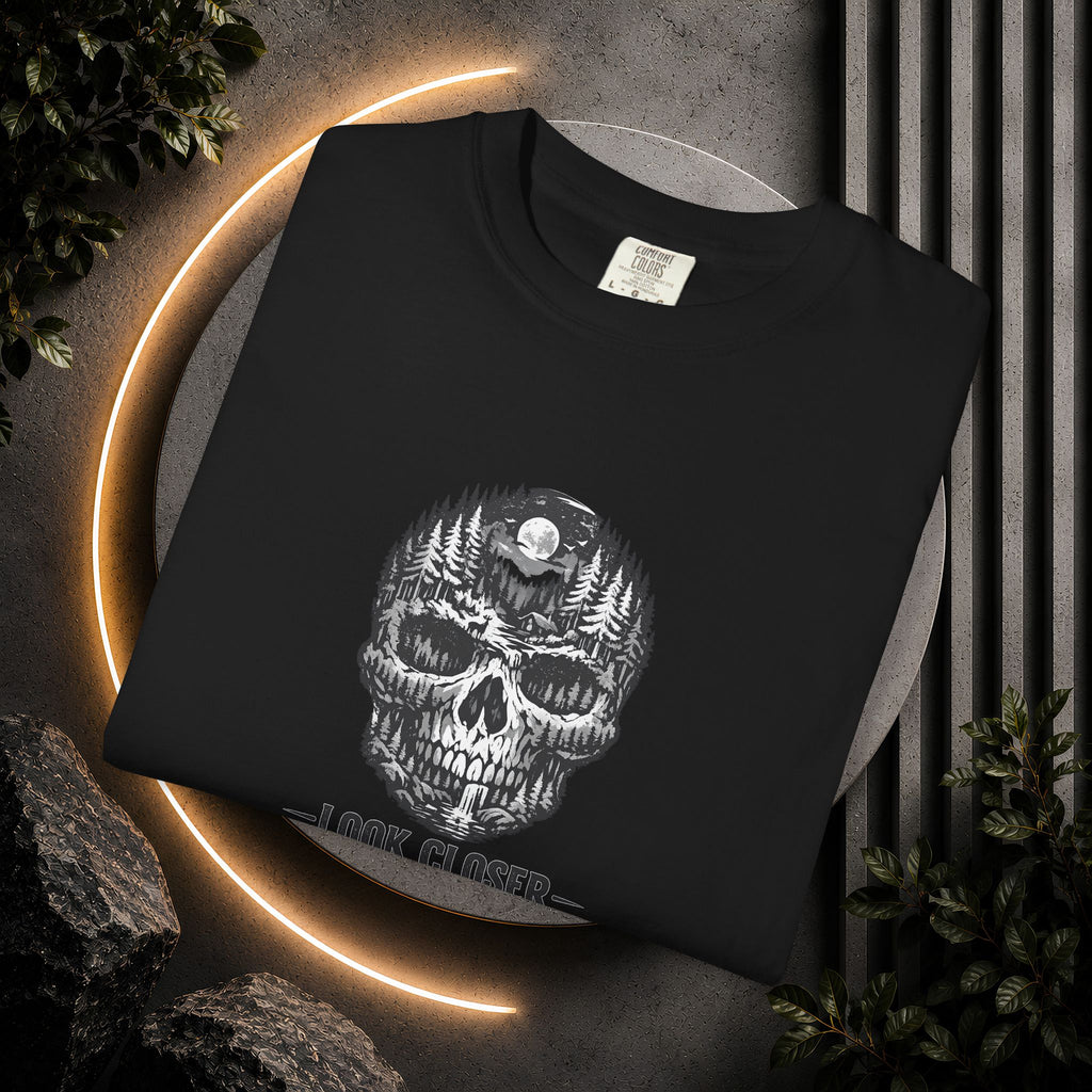 Skull Forest 'Look Closer' Graphic T-Shirt