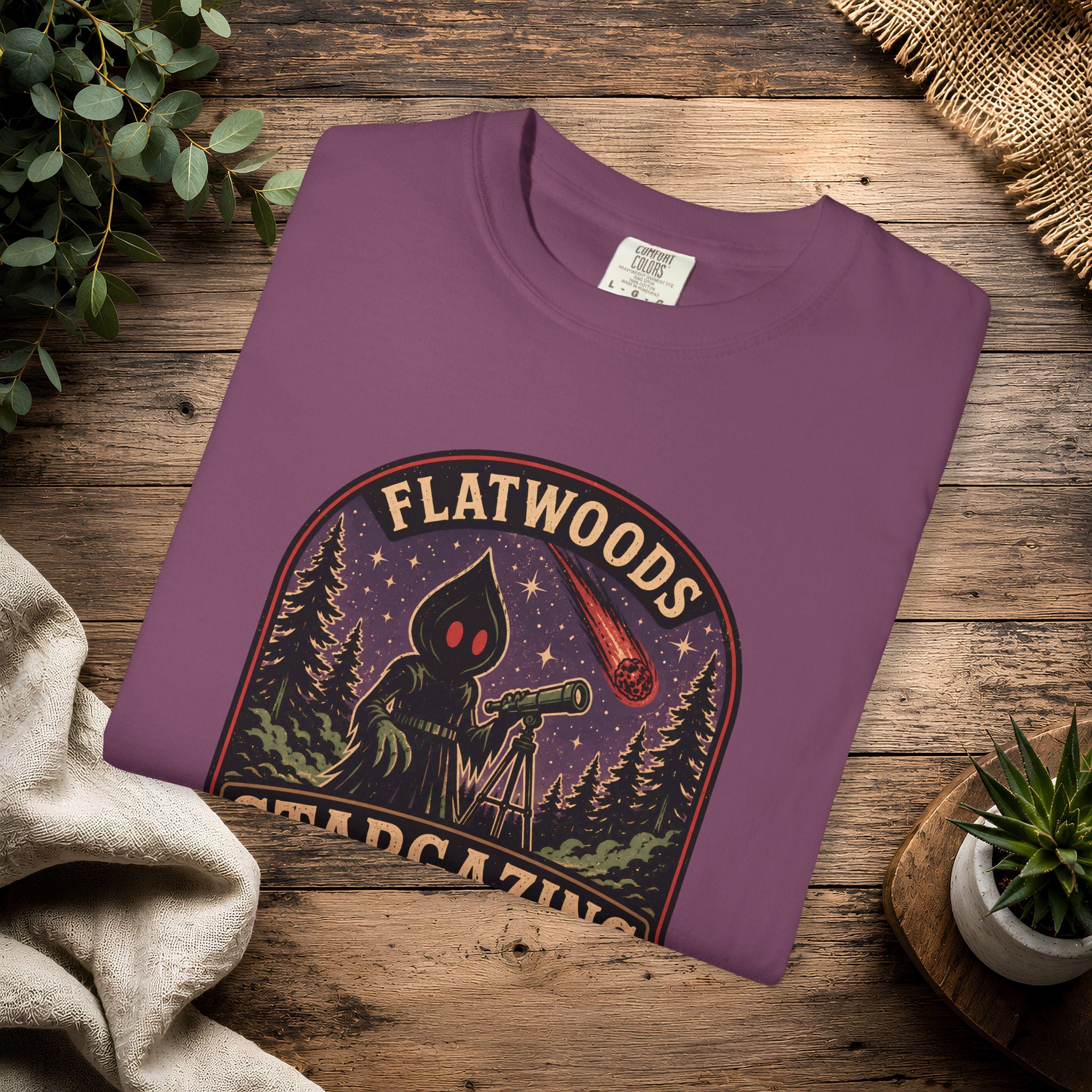 Flatwoods Stargazing Society T‑Shirt — Night Sky Adventure Tee