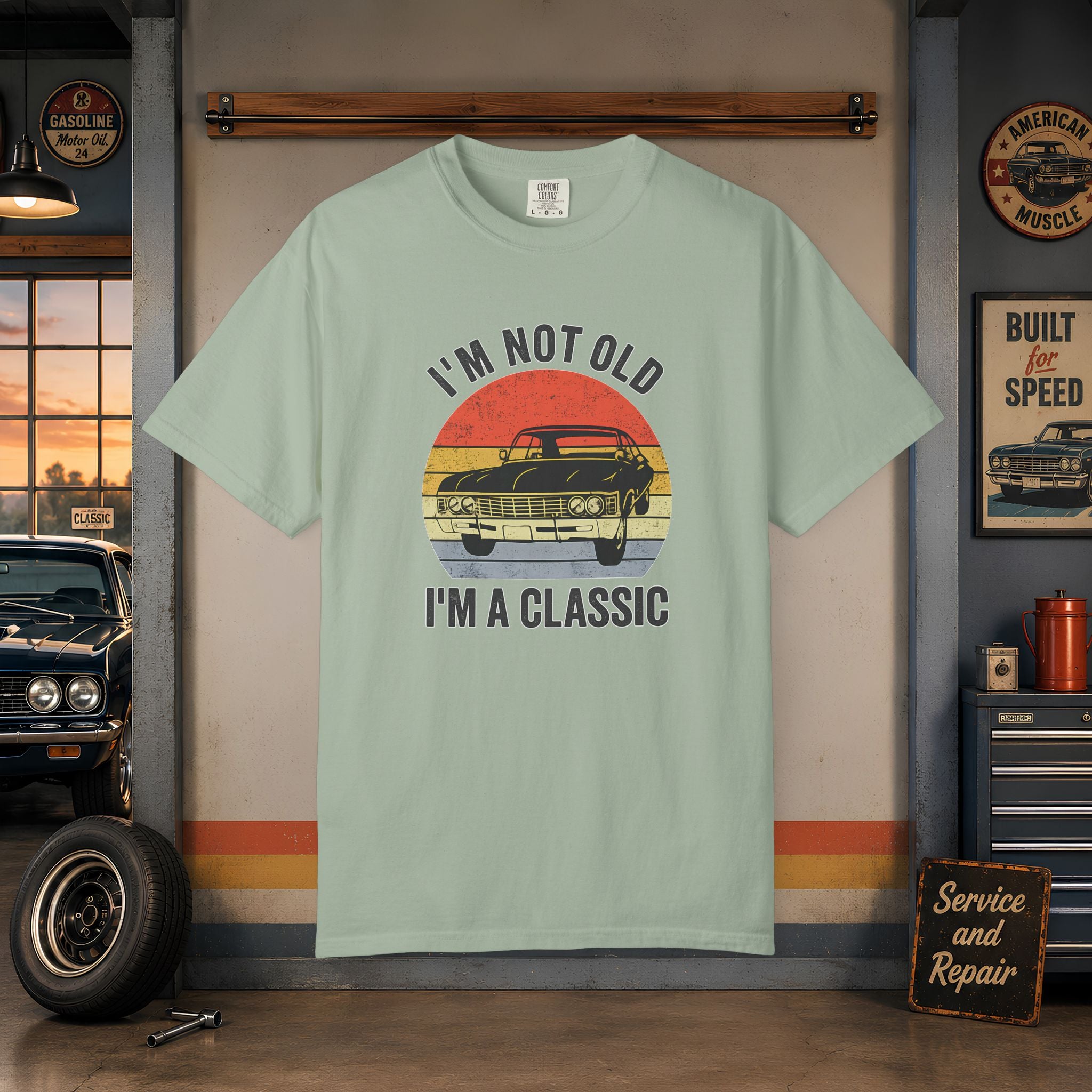 Classic Car T‑Shirt — "I'm Not Old, I'm a Classic" Vintage Auto Tee