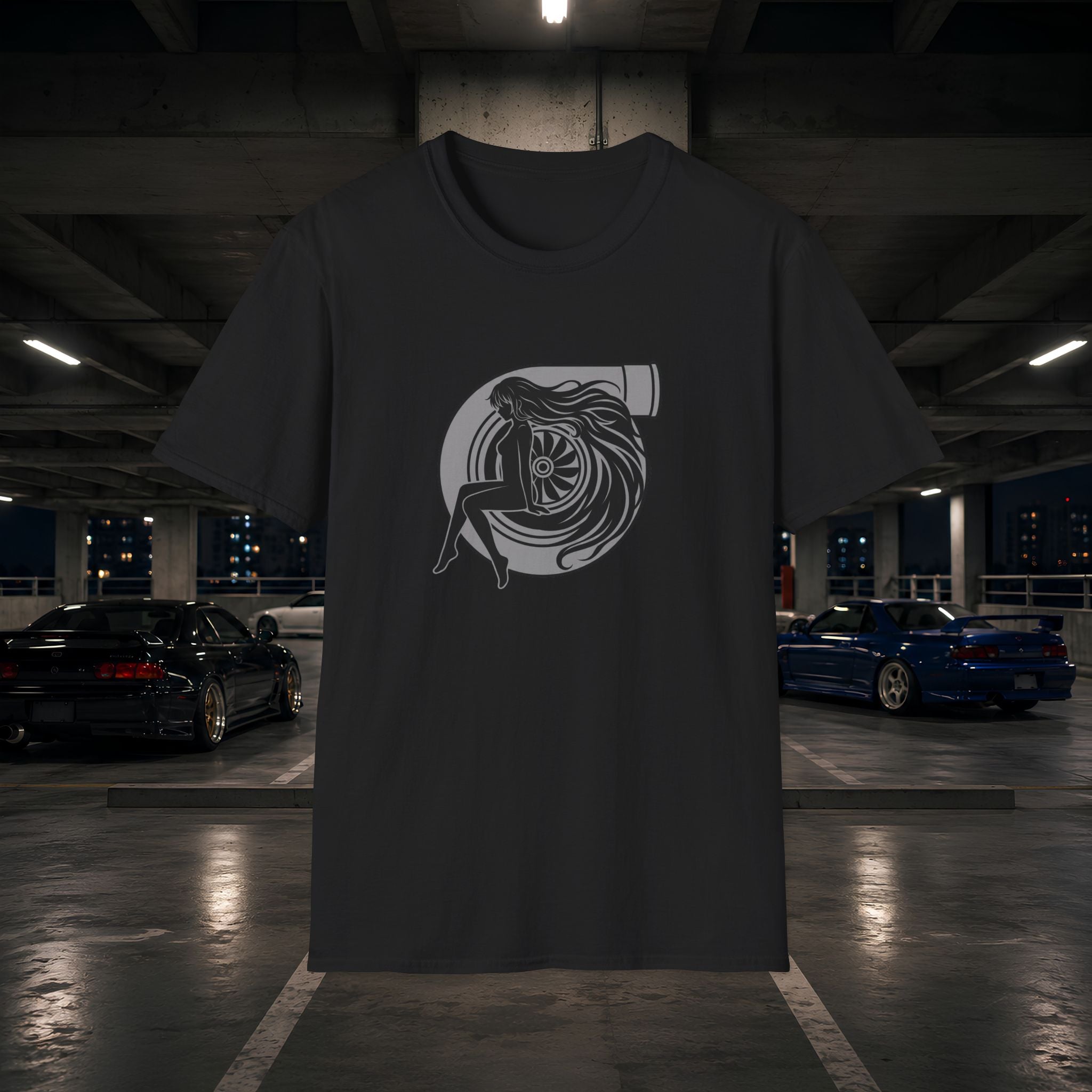 Turbo Heart Girl graphic T-Shirt | Racing Turbo design