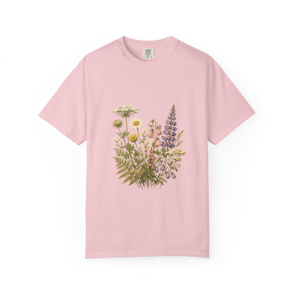 Wildflower Bouquet T-shirt | Botanical Meadow Floral Print