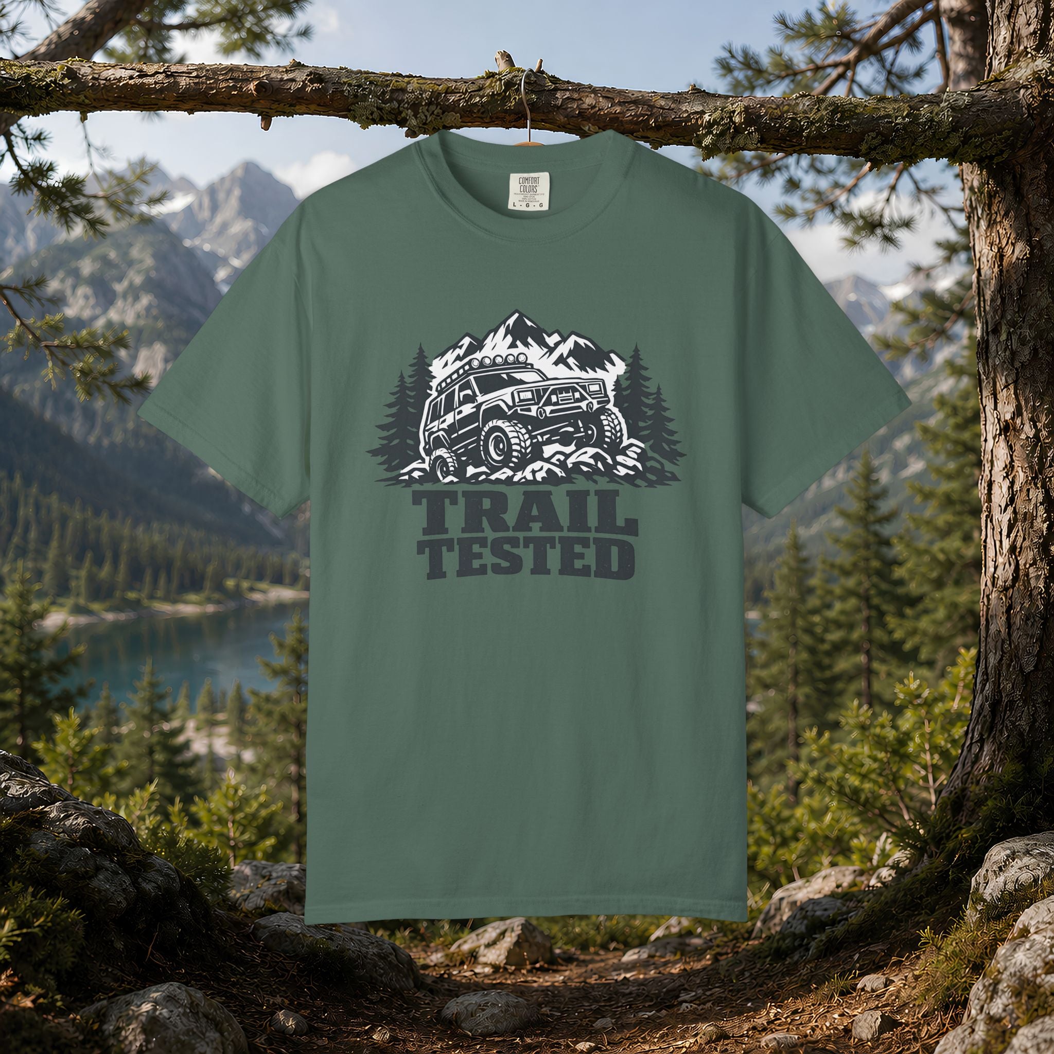 Trail Tested T-Shirt — Off-Road Jeep Mountain Adventure Tee