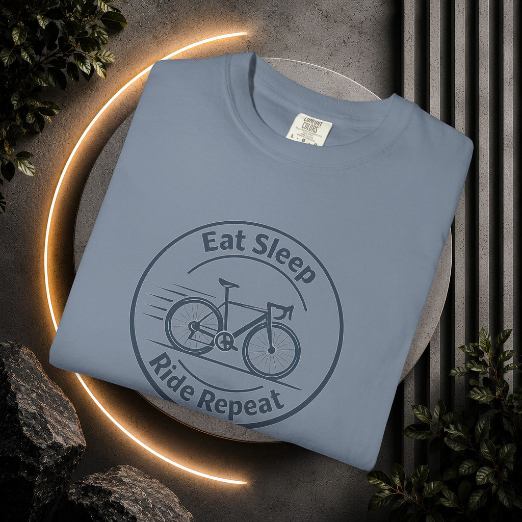 Cycling Tee — "Eat Sleep Ride Repeat" Bike Shirt