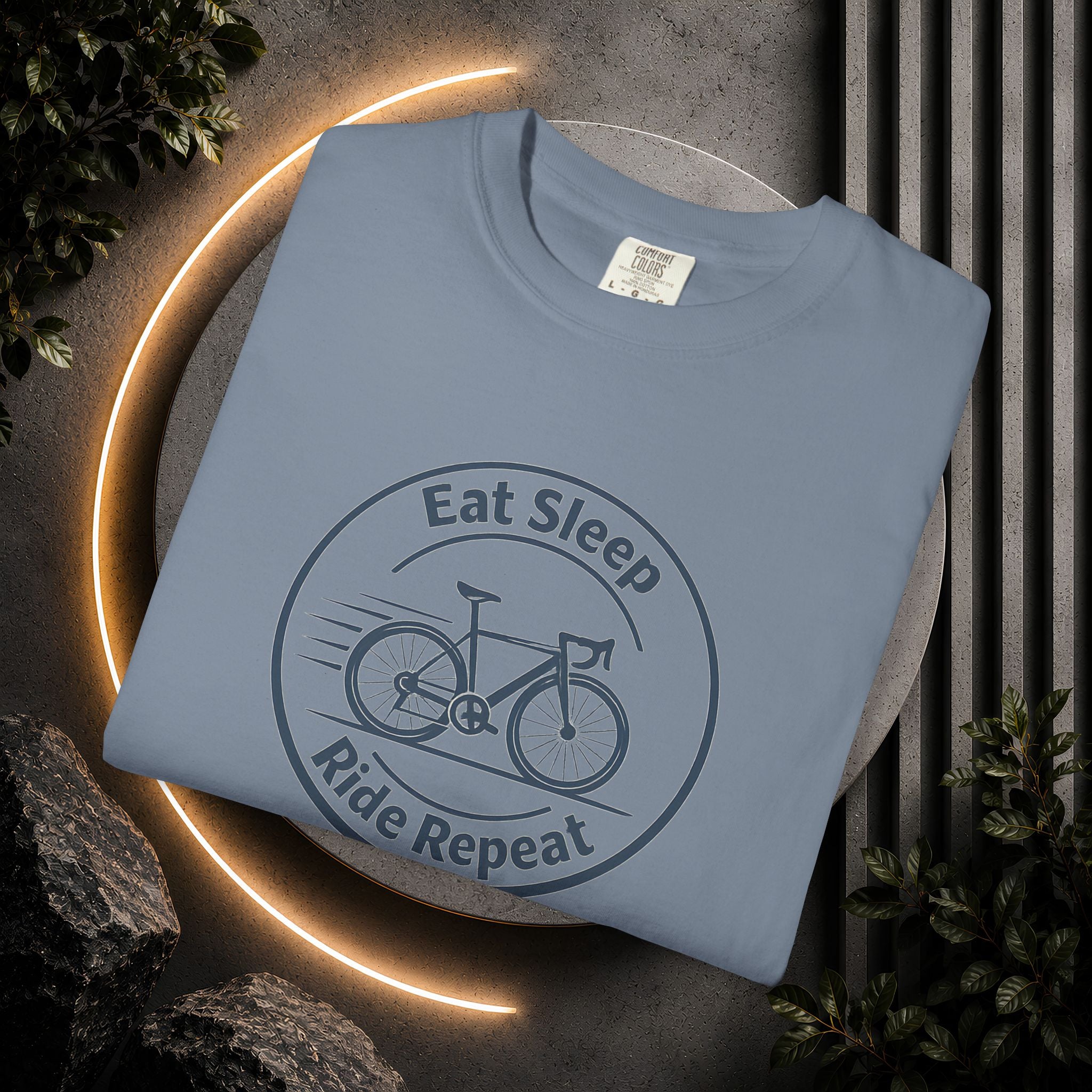 Cycling Tee — "Eat Sleep Ride Repeat" Bike Shirt