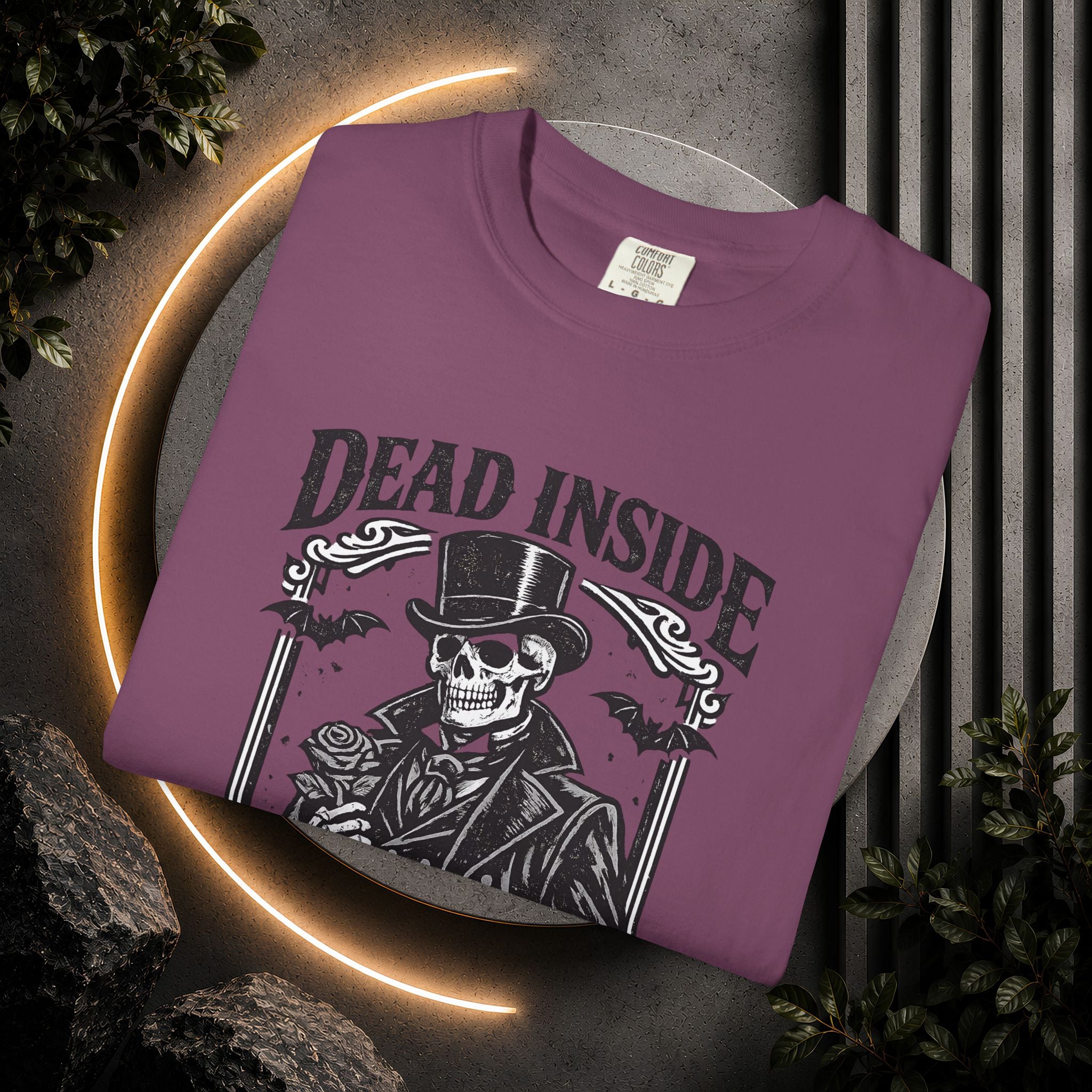 Dead Inside But Well Dressed T-Shirt — Gothic Skeleton Vintage Graphic Tee