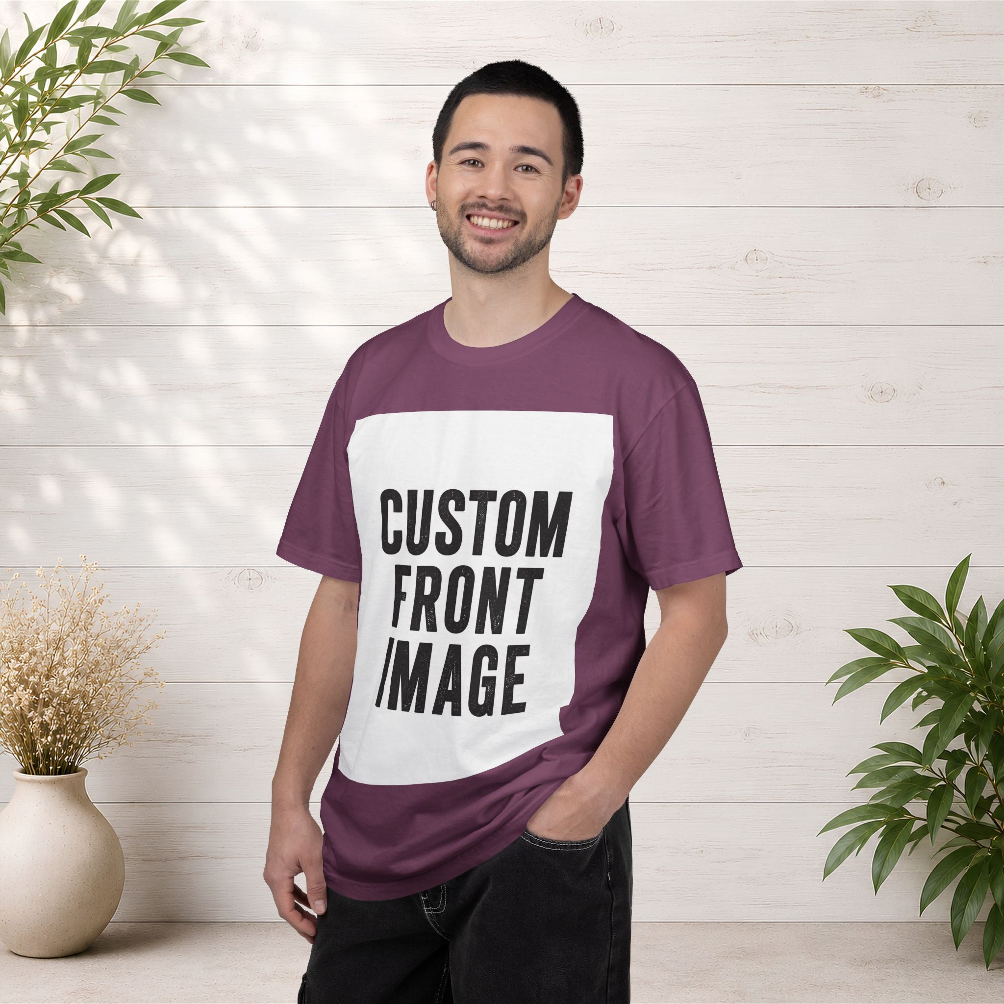Custom Image Front T-Shirt - Add Your Own Image
