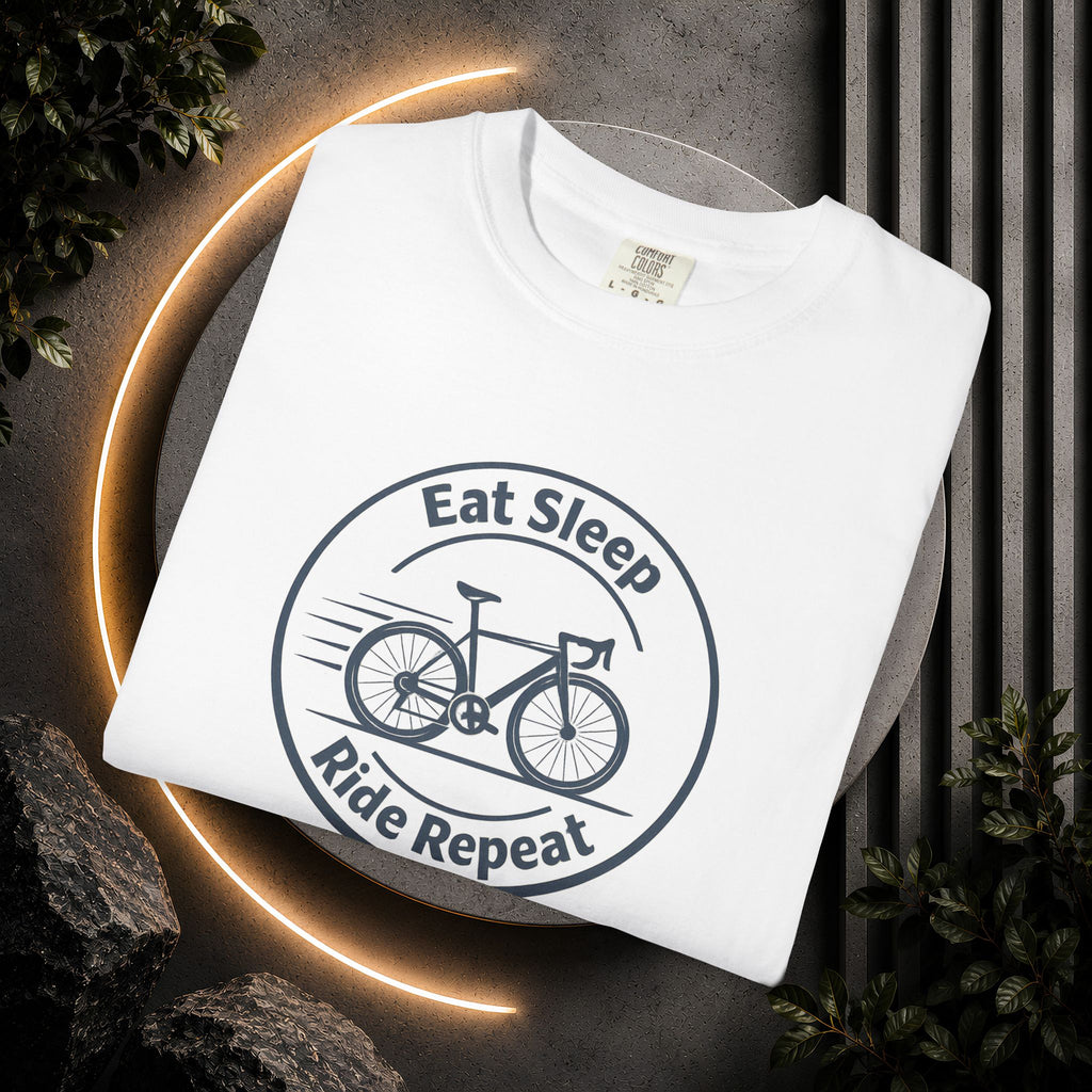 Cycling Tee — "Eat Sleep Ride Repeat" Bike Shirt