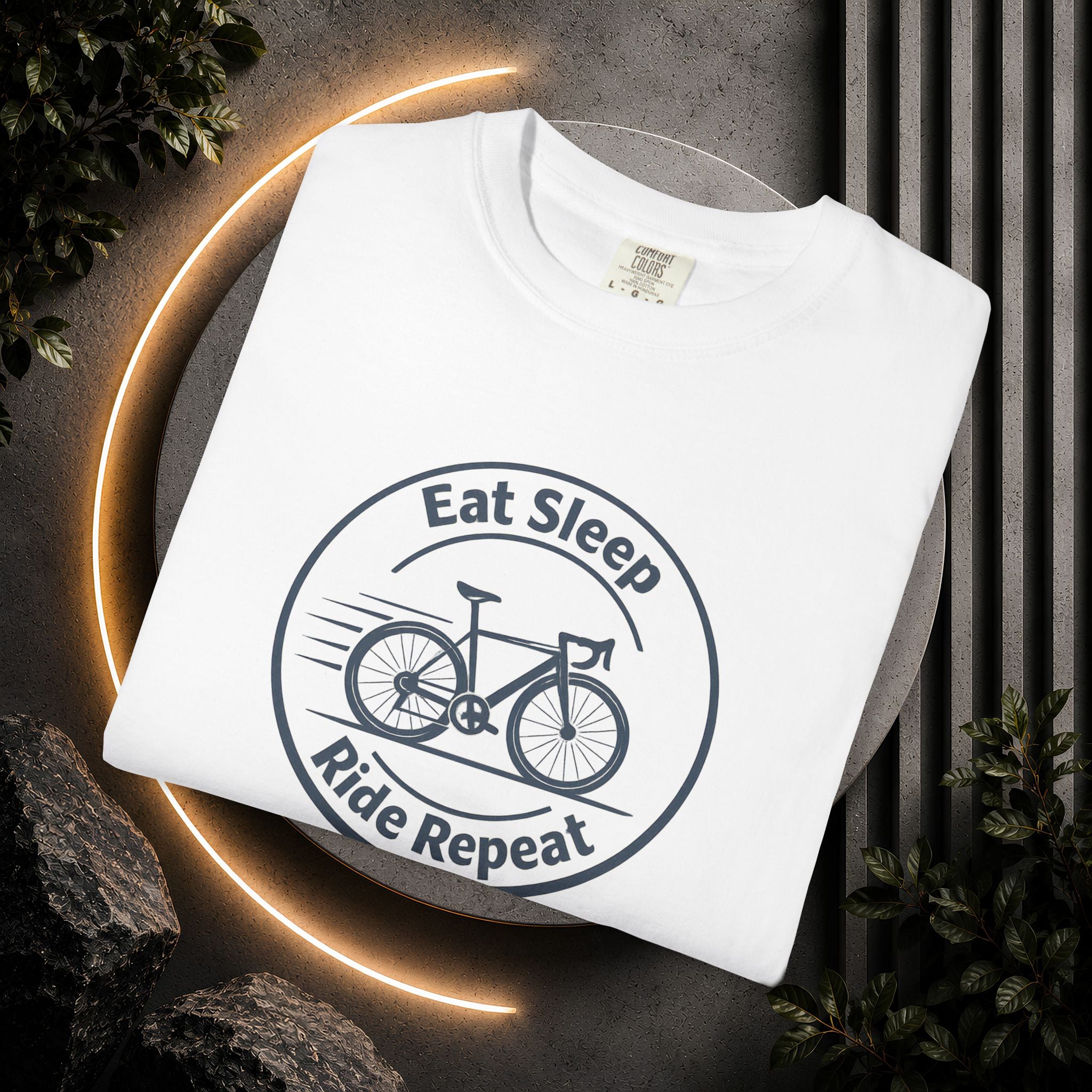 Cycling Tee — "Eat Sleep Ride Repeat" Bike Shirt