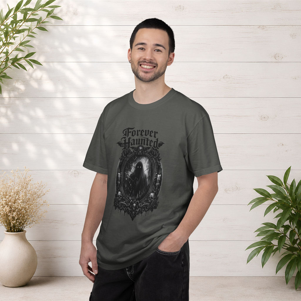 Forever Haunted T-Shirt — Gothic Ghost Graphic Tee