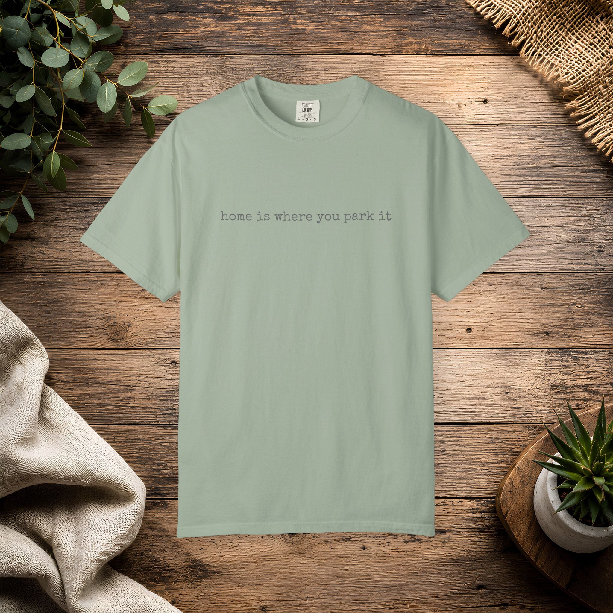 Home Is Where You Park It Van Life T-shirt | Minimal Camper Tee