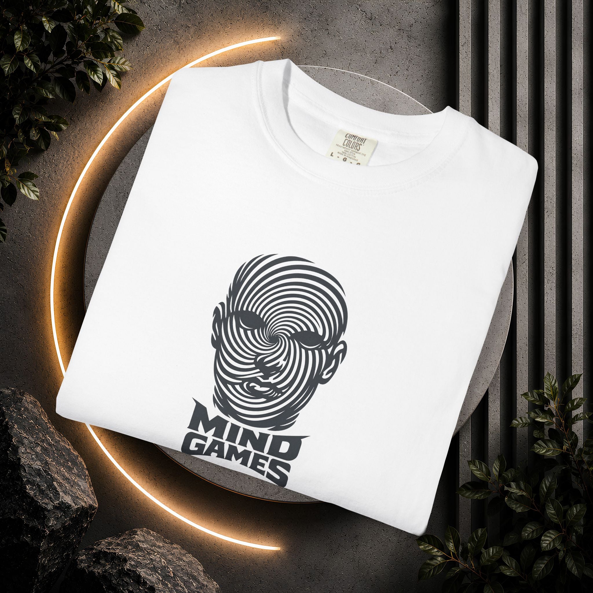 Mind Games T‑Shirt — Optical Illusion Head Graphic Tee