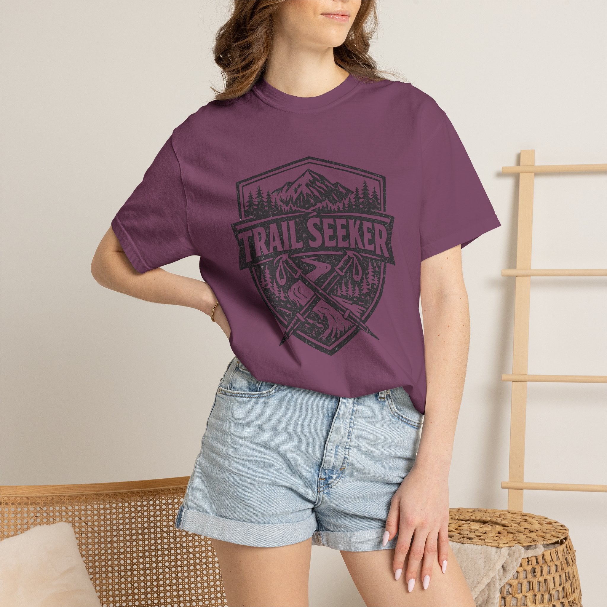 Trail Seeker T‑Shirt — Vintage Mountain Hiking Tee
