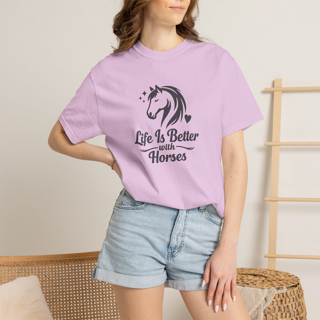 Life Is Better With Horses T-Shirt — Horse Lover Tee