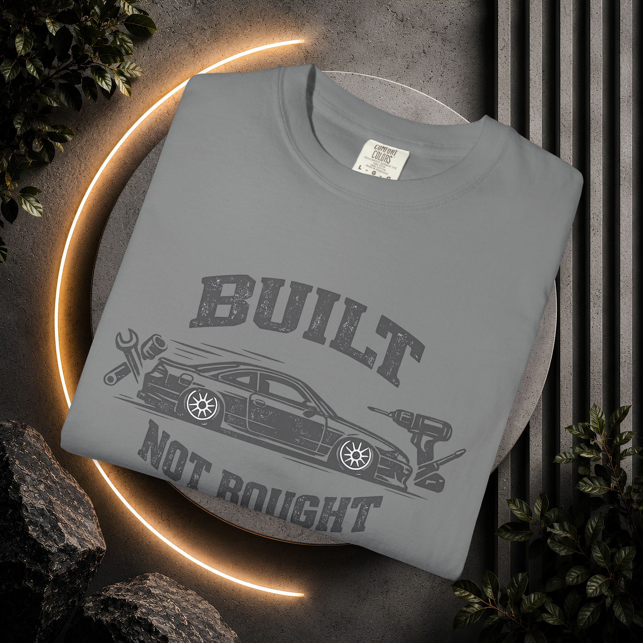 Built Not Bought Car T-Shirt — Automotive Mechanic Tuner Tee