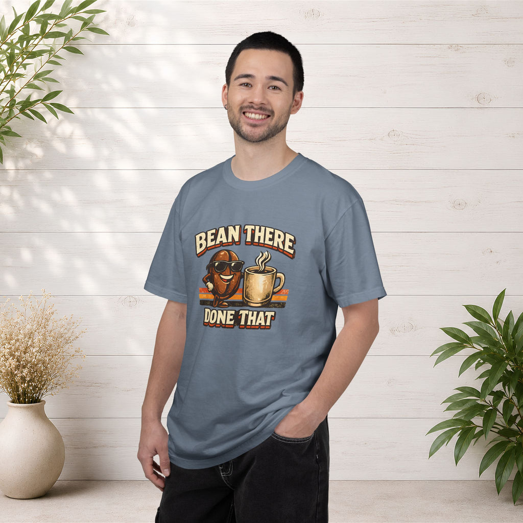 Coffee T-Shirt — "Bean There Done That" Retro Coffee Shirt