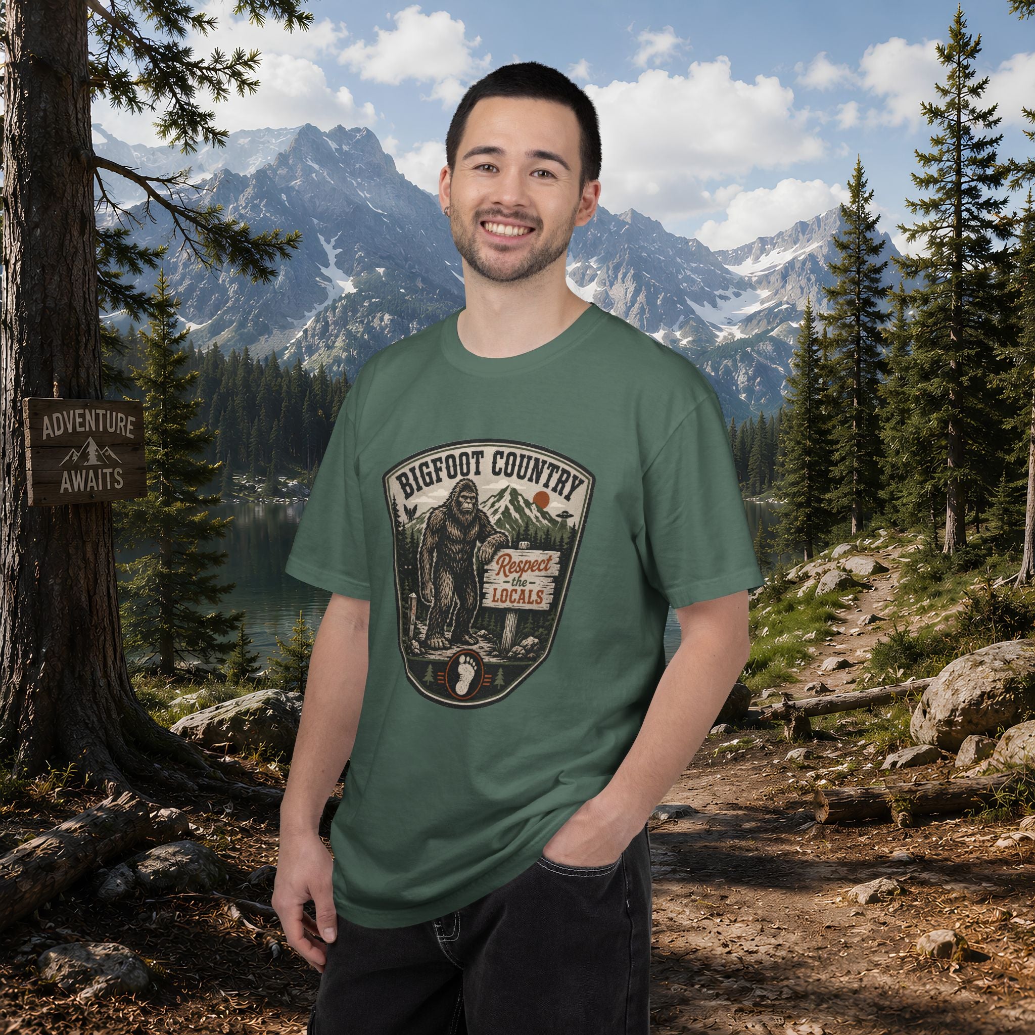 Bigfoot Country T-Shirt — Respect the Locals Outdoor Graphic Tee