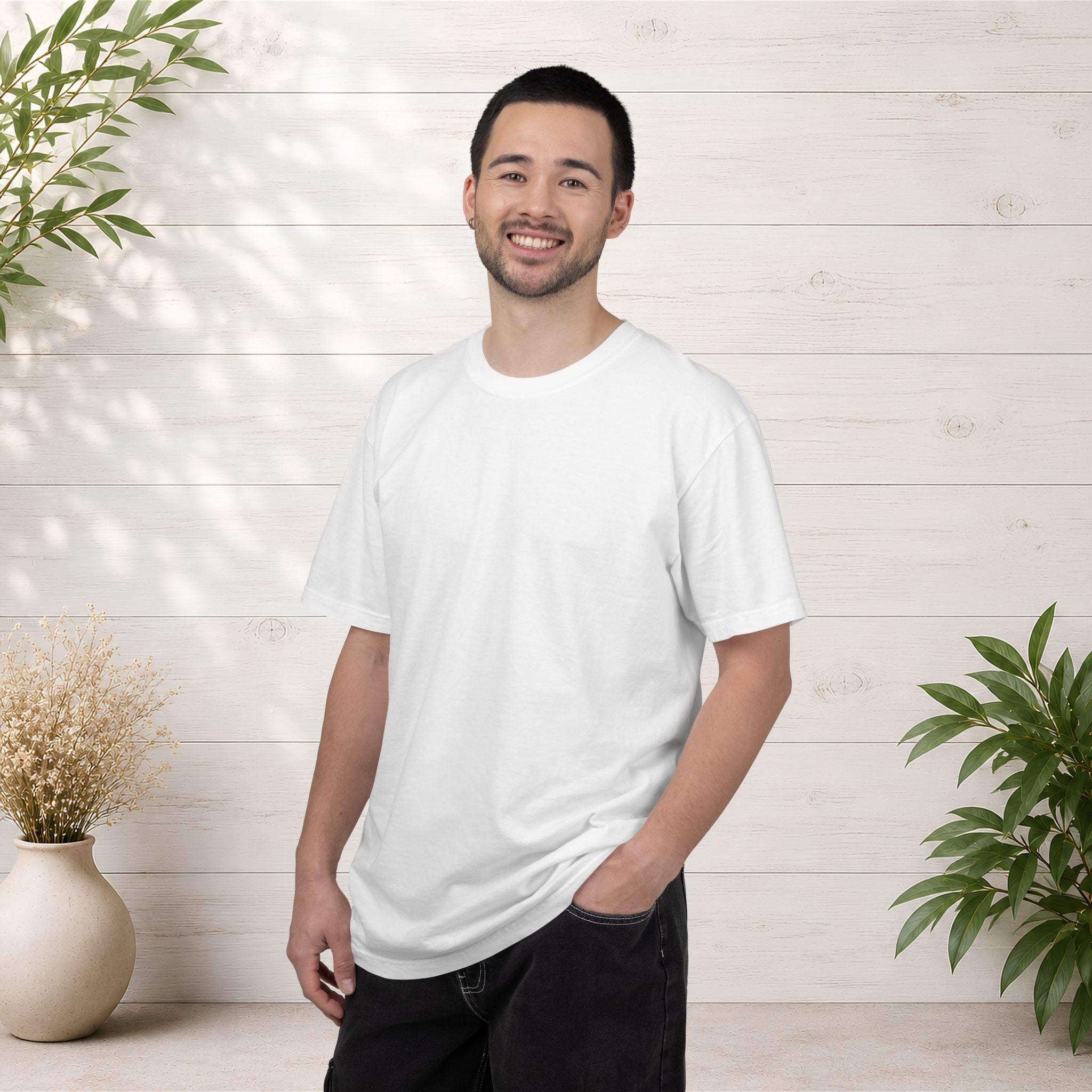 Custom Image Back T-Shirt - Add Your Own Image
