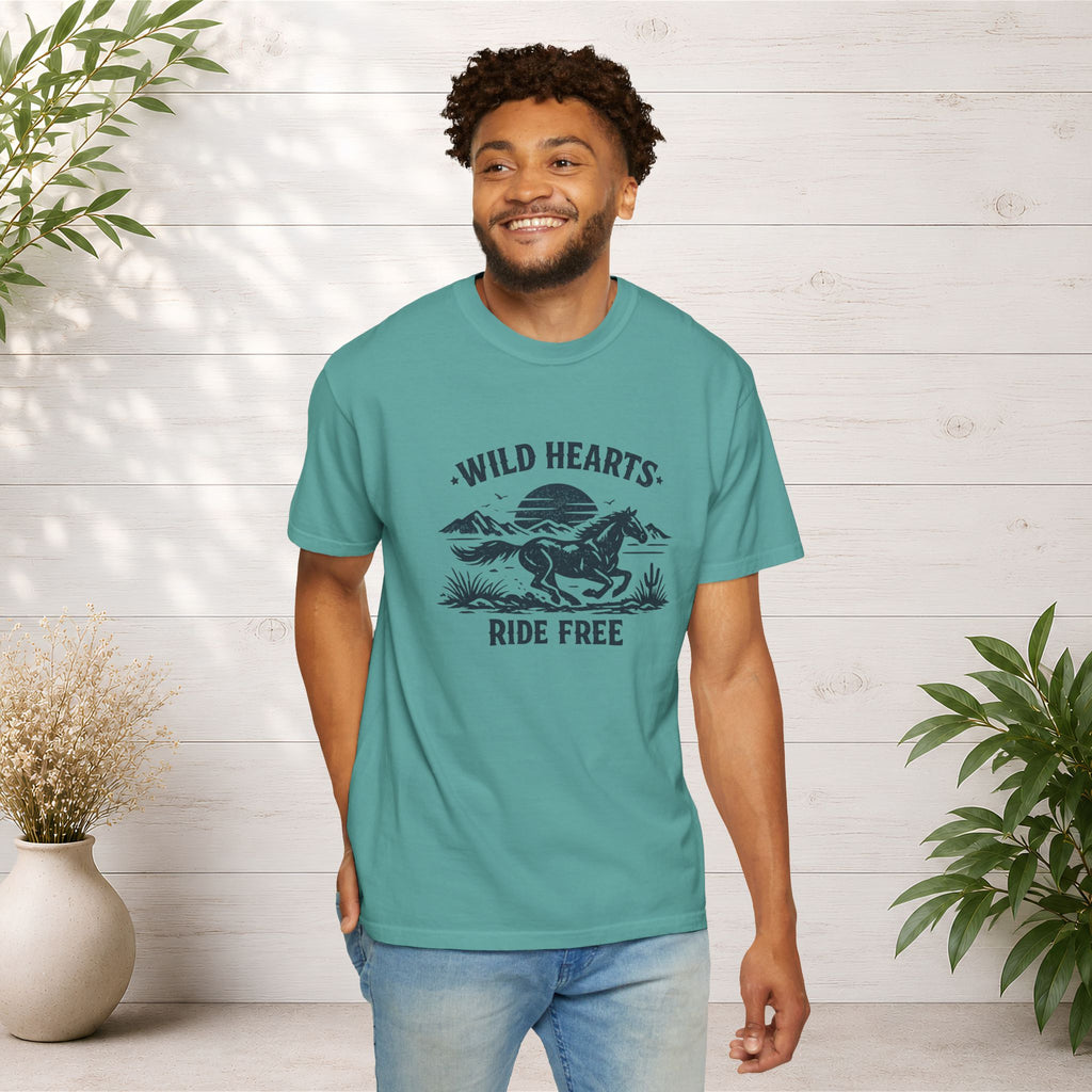 Wild Hearts Ride Free T-Shirt – Vintage Horseback Adventure Tee