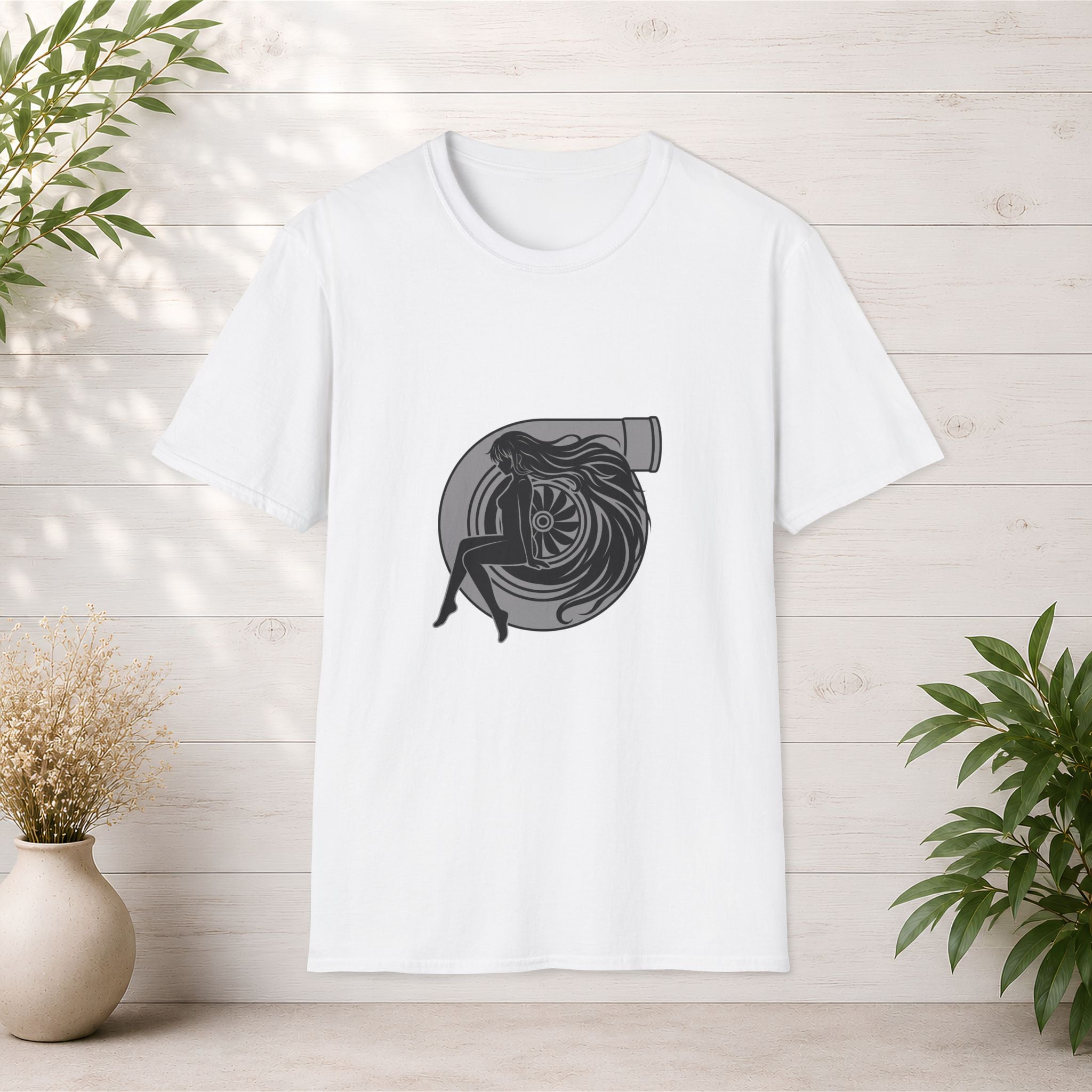 Turbo Heart Girl graphic T-Shirt | Racing Turbo design