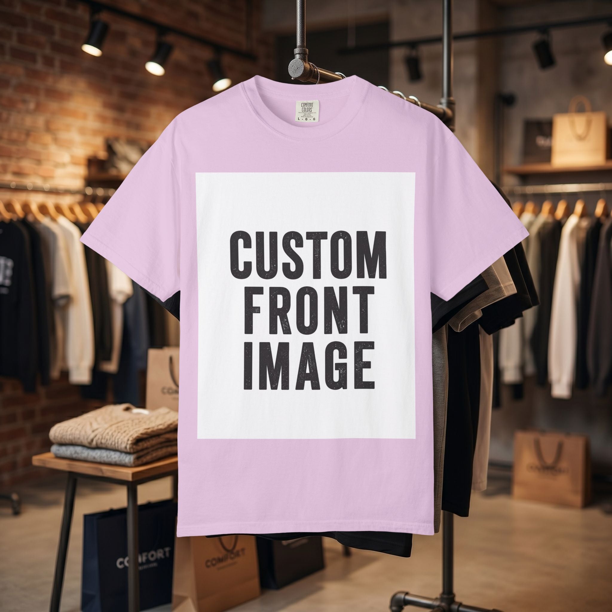 Custom Image Front And Back T-Shirt - Add Your Own Images