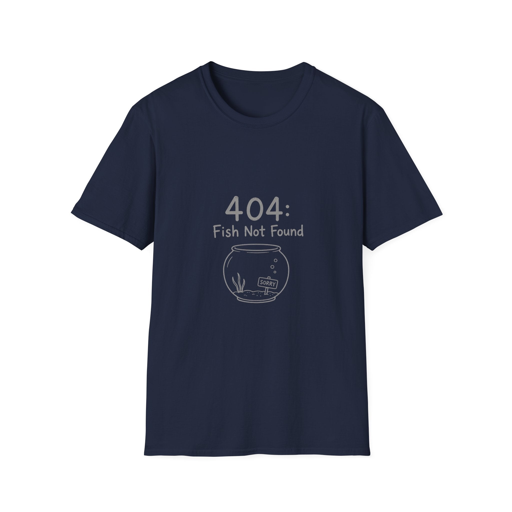 404 Fish Not Found T-Shirt | Funny Fish Bowl Graphic Tee