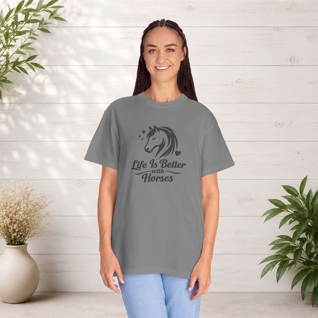 Life Is Better With Horses T-Shirt — Horse Lover Tee