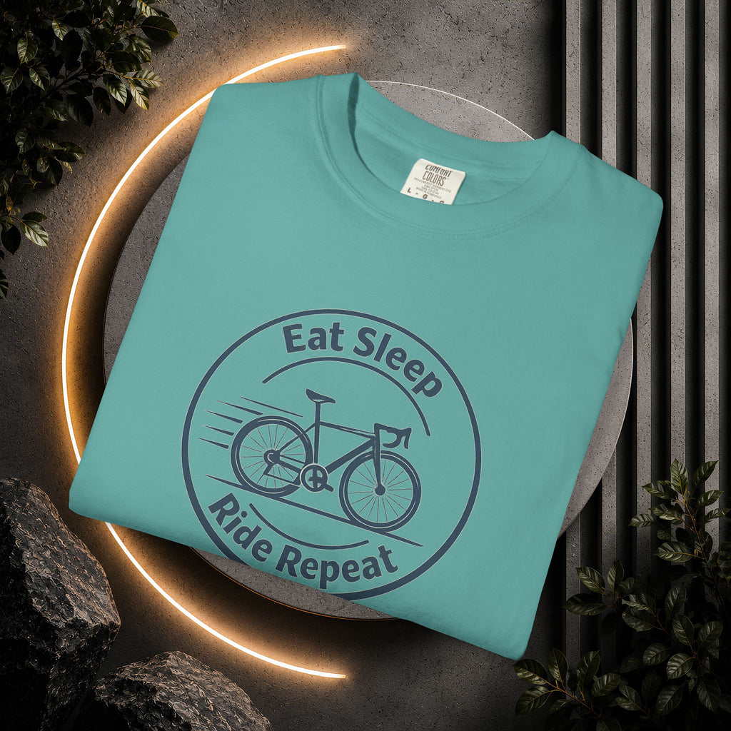 Cycling Tee — "Eat Sleep Ride Repeat" Bike Shirt