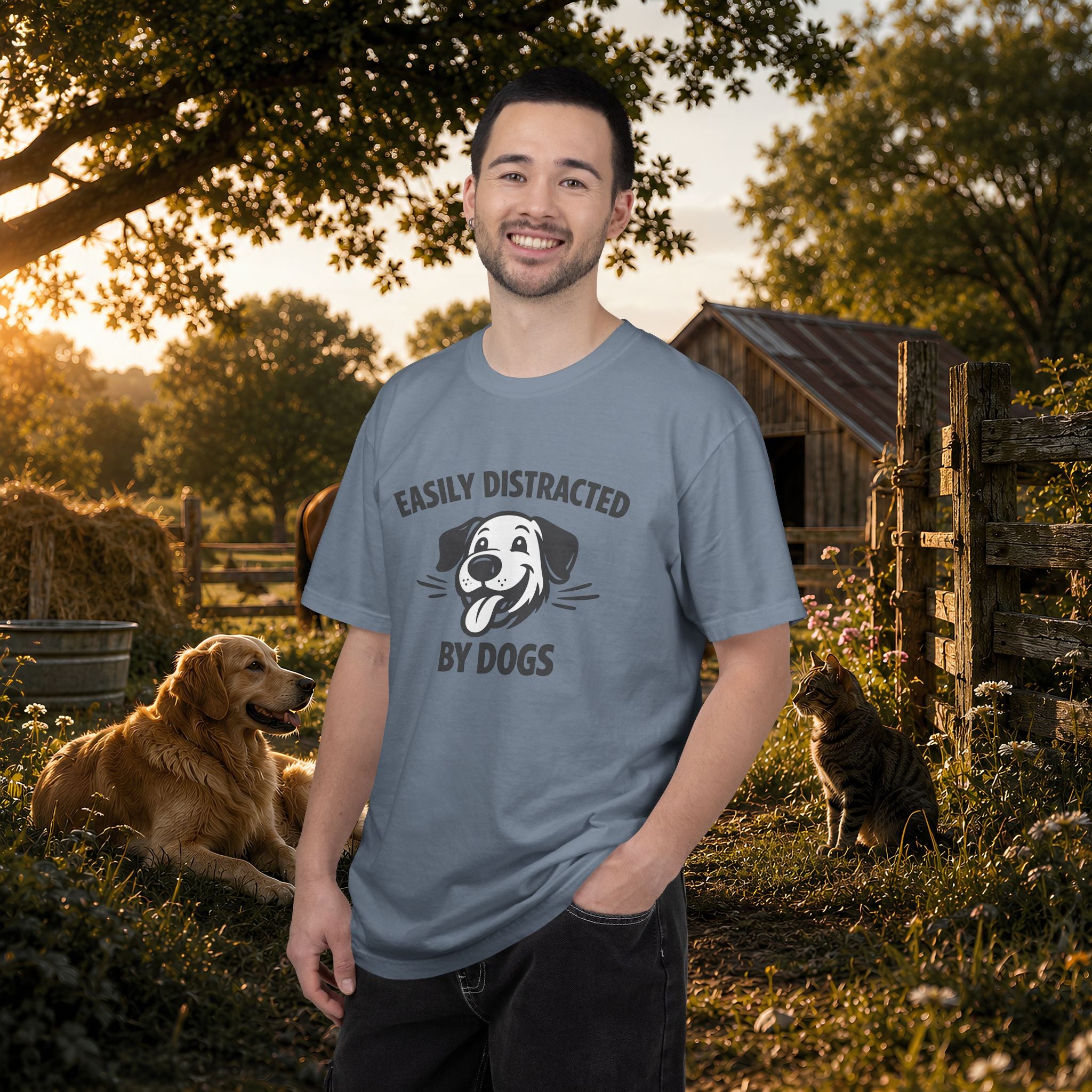 Easily Distracted By Dogs T-Shirt