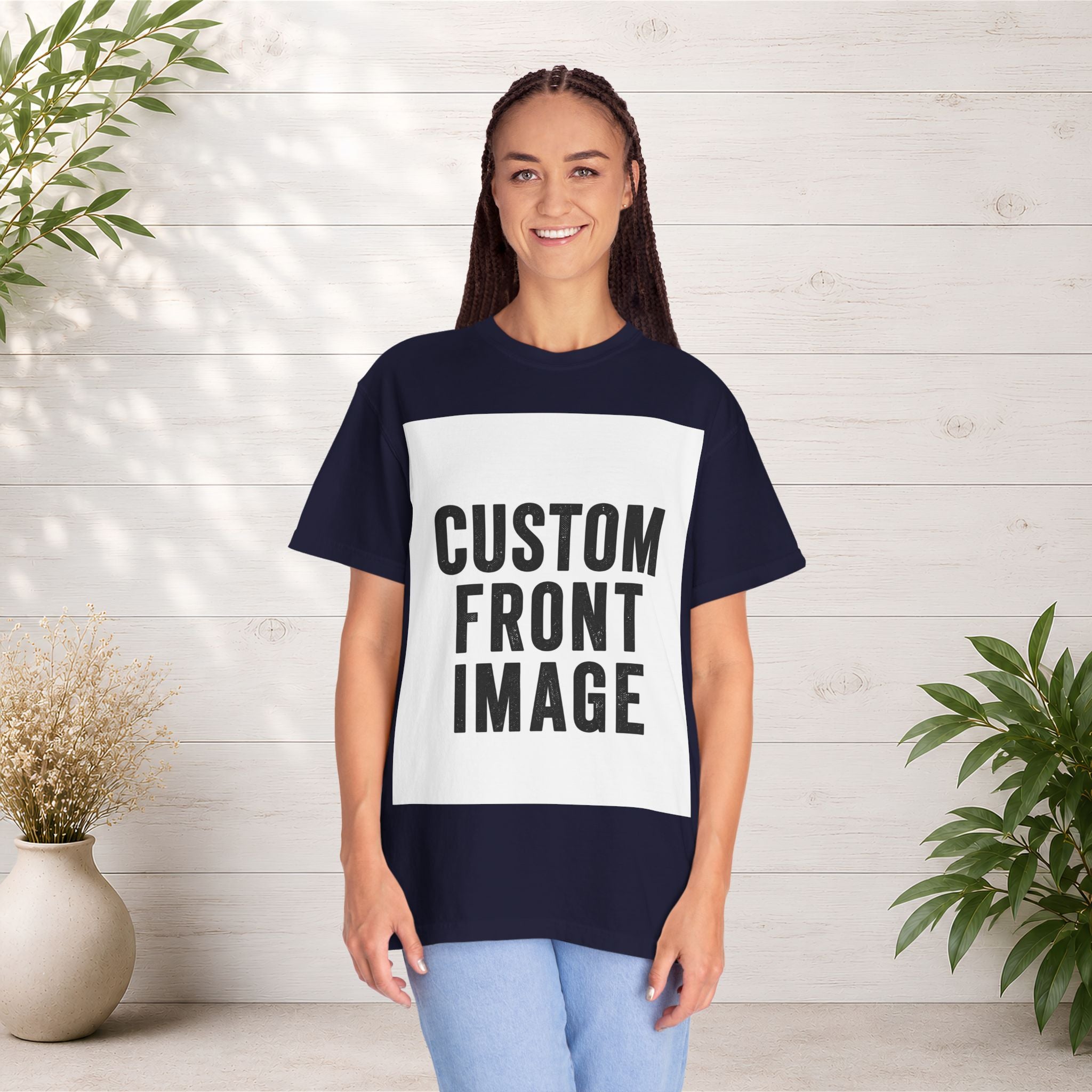 Custom Image Front T-Shirt - Add Your Own Image