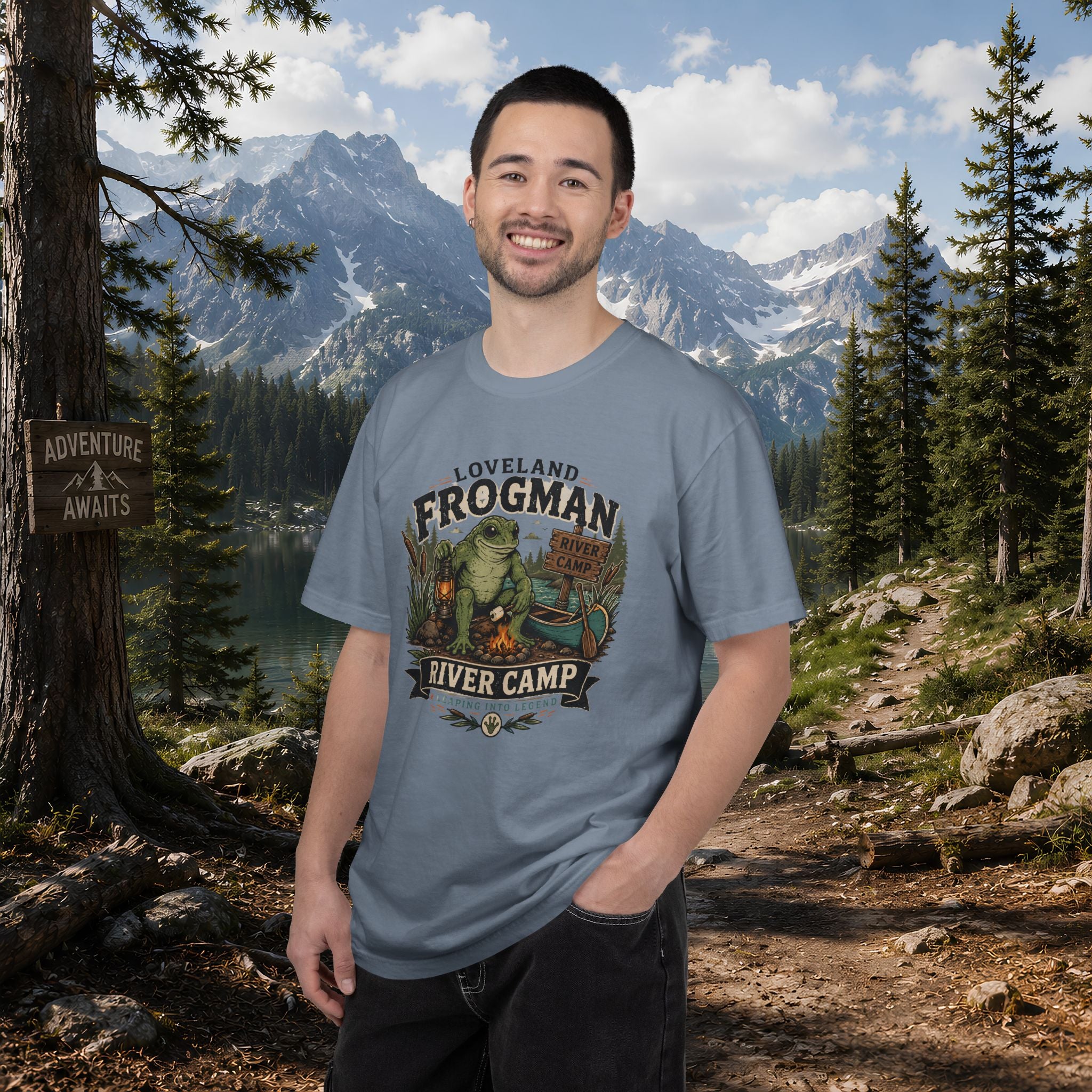 Loveland Frogman River Camp T-Shirt — Outdoor Graphic Tee