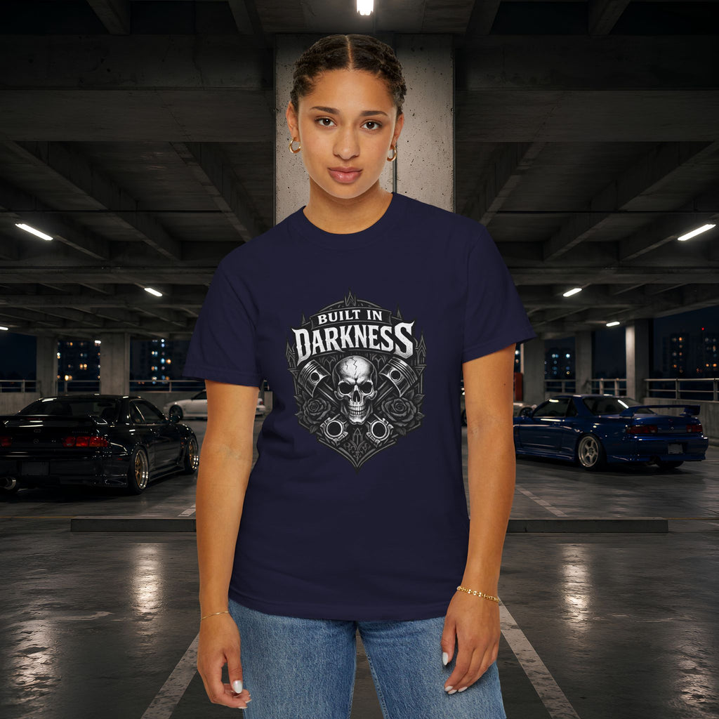 Built in Darkness Skull & Pistons T-Shirt