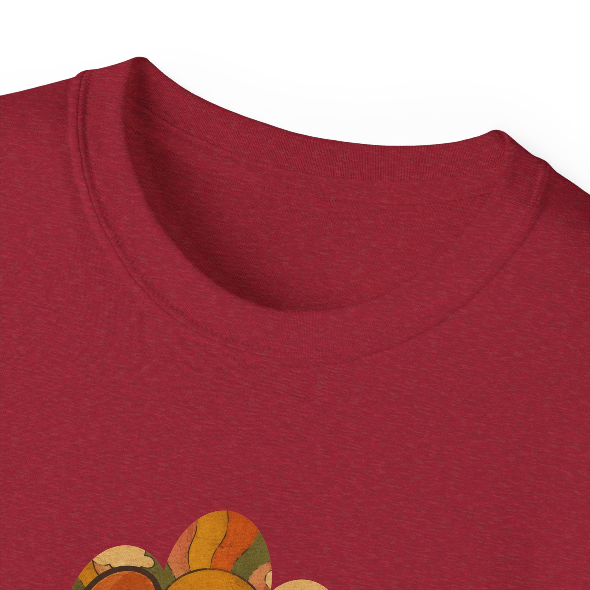 Good Vibes Only T-Shirt | Retro Floral Typography, Orange Fall Tee