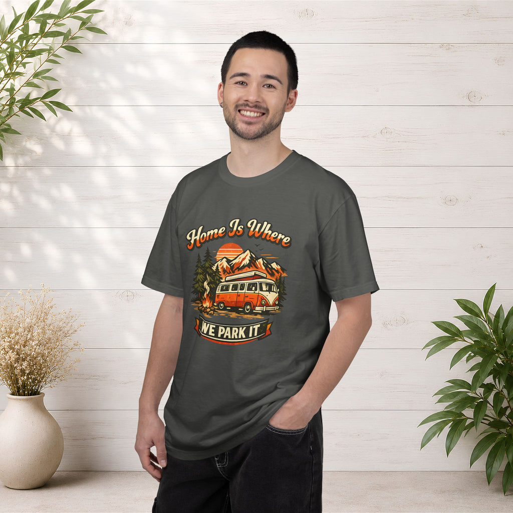 "Home Is Where We Park It" Camper Van Graphic Tee