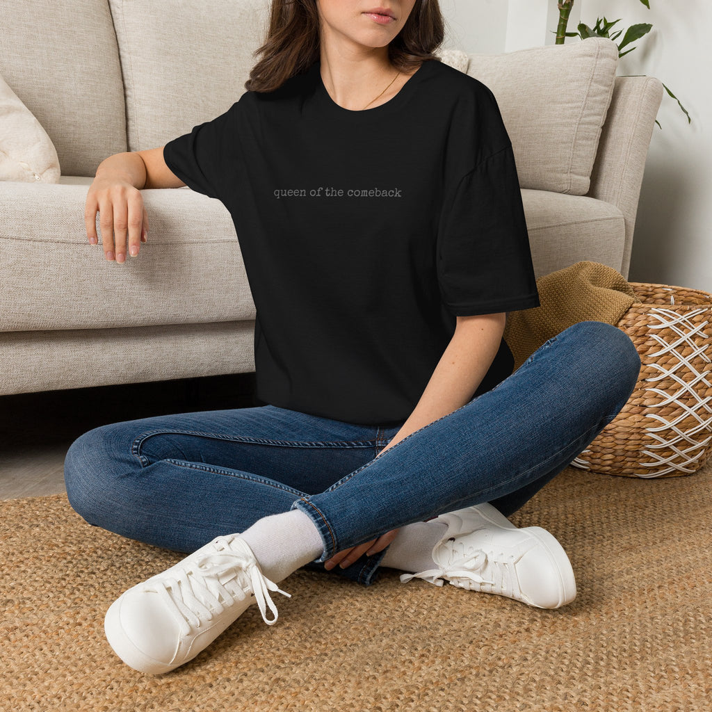 Queen of the Comeback T-Shirt | Minimalist Typography Tee