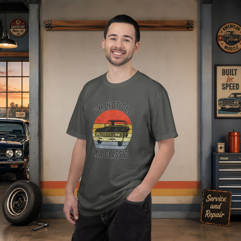 Classic Car T‑Shirt — "I'm Not Old, I'm a Classic" Vintage Auto Tee