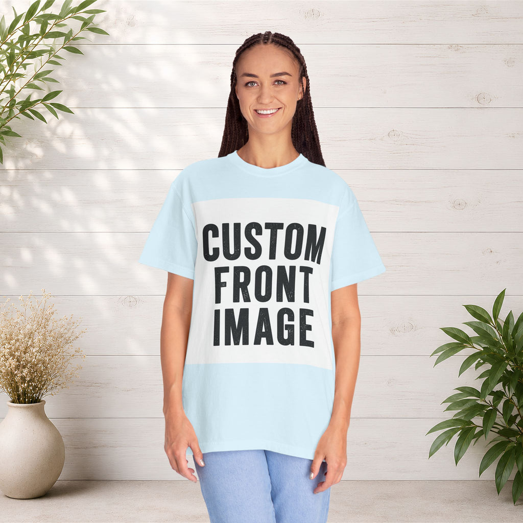 Custom Square Image Front T-Shirt - Add Your Own Image