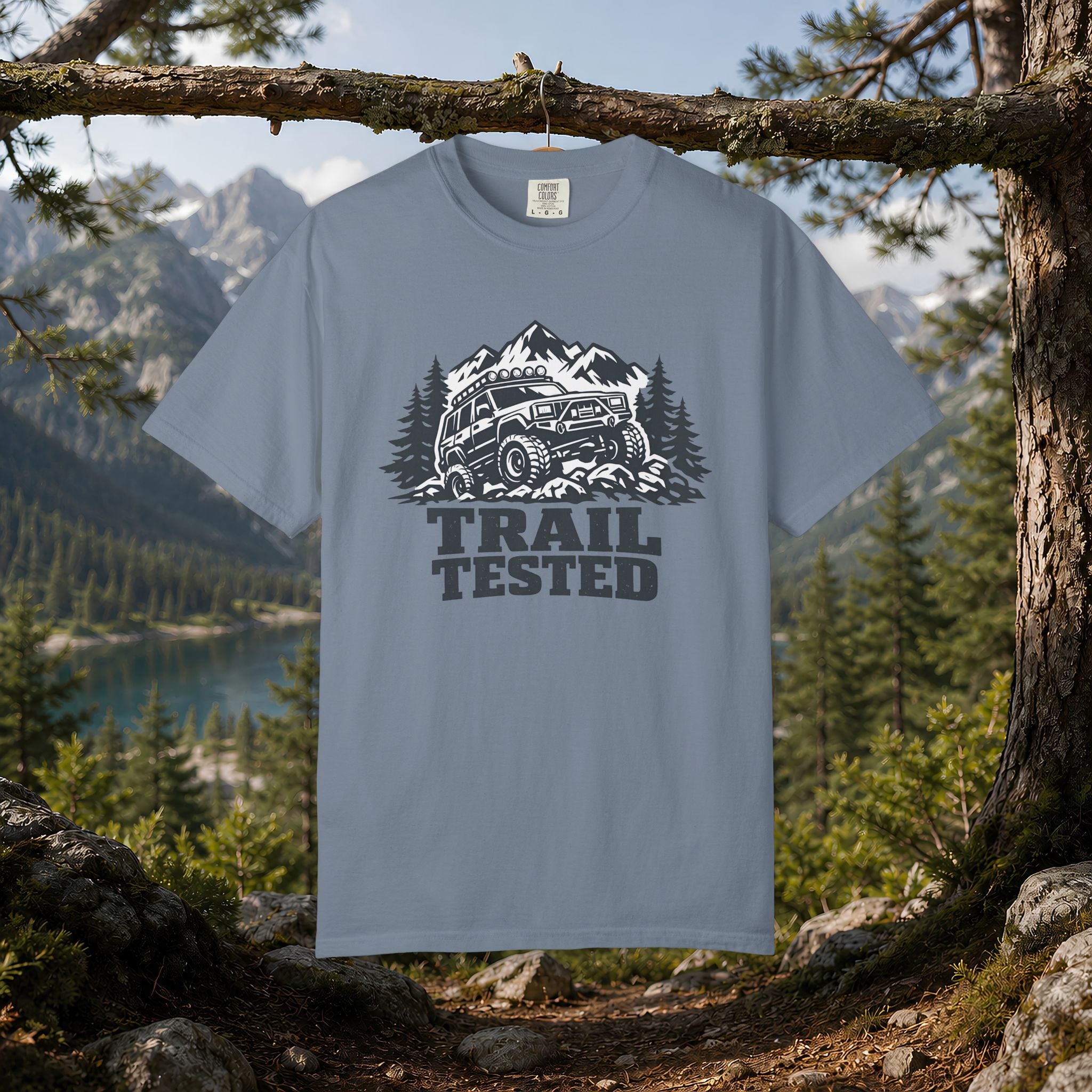 Trail Tested T-Shirt — Off-Road Jeep Mountain Adventure Tee