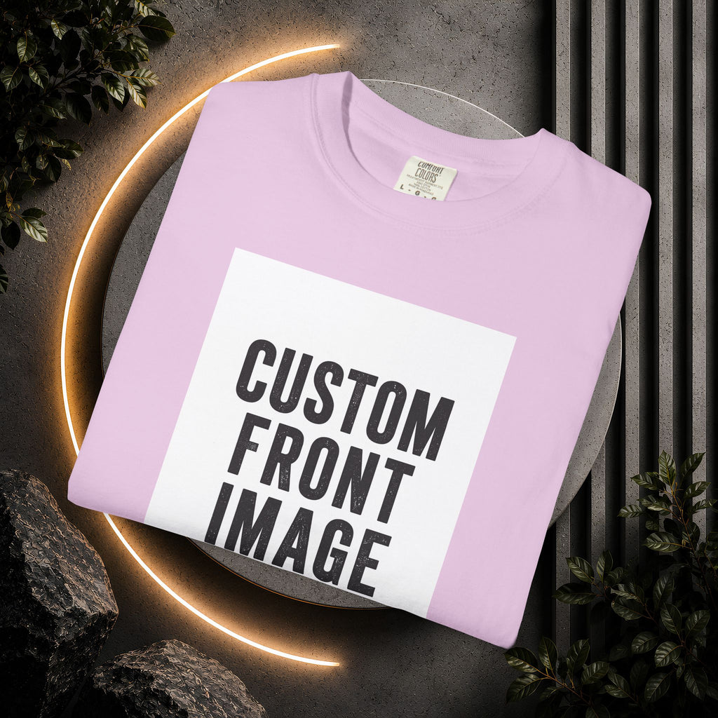 Custom Portrait Small Image Front T-Shirt - Add Your Own Image