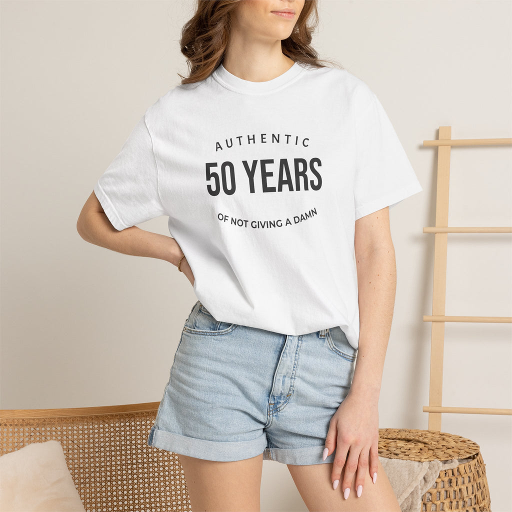 "Authentic" Custom Text "of Not Giving a Damn" T-Shirt