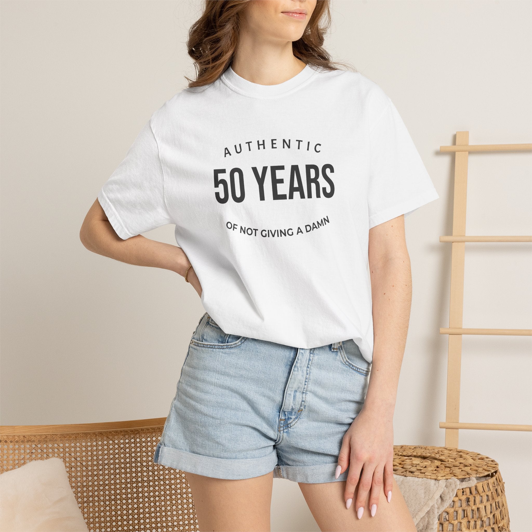 "Authentic" Custom Text "of Not Giving a Damn" T-Shirt