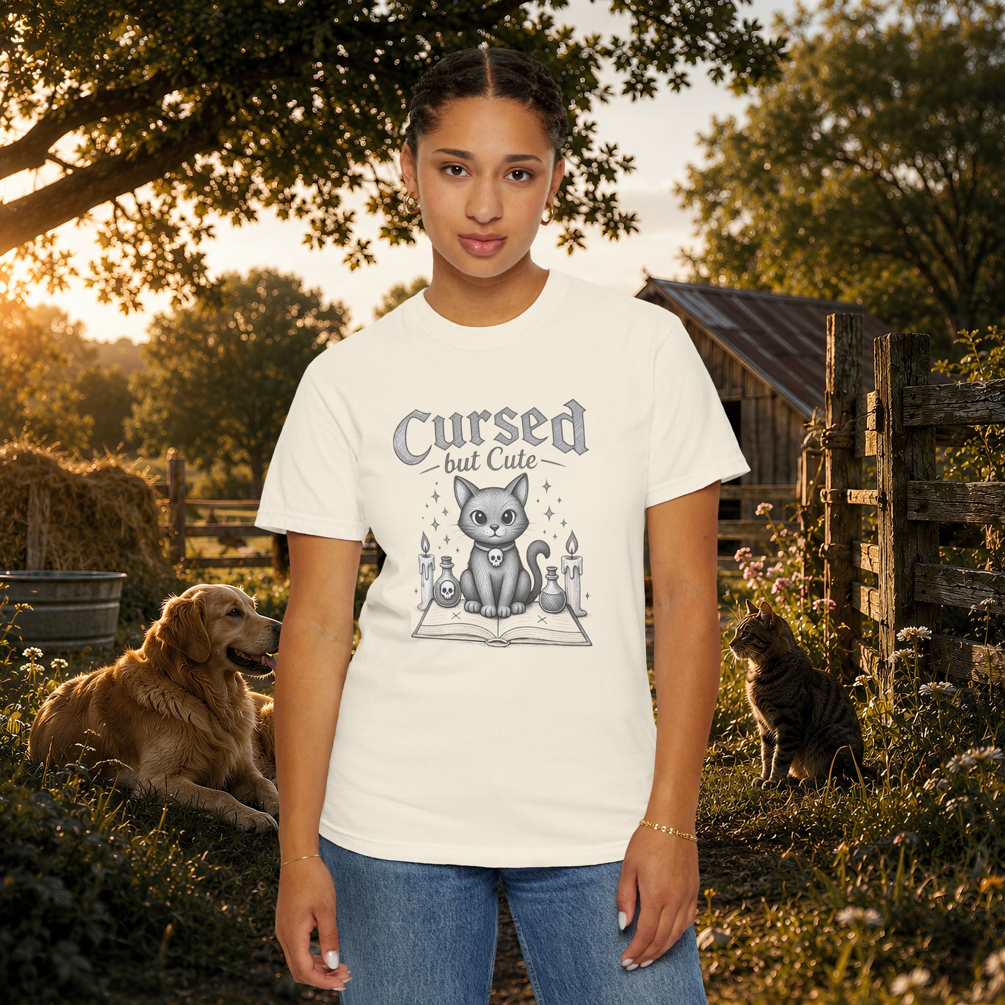 Cursed But Cute Cat T-Shirt