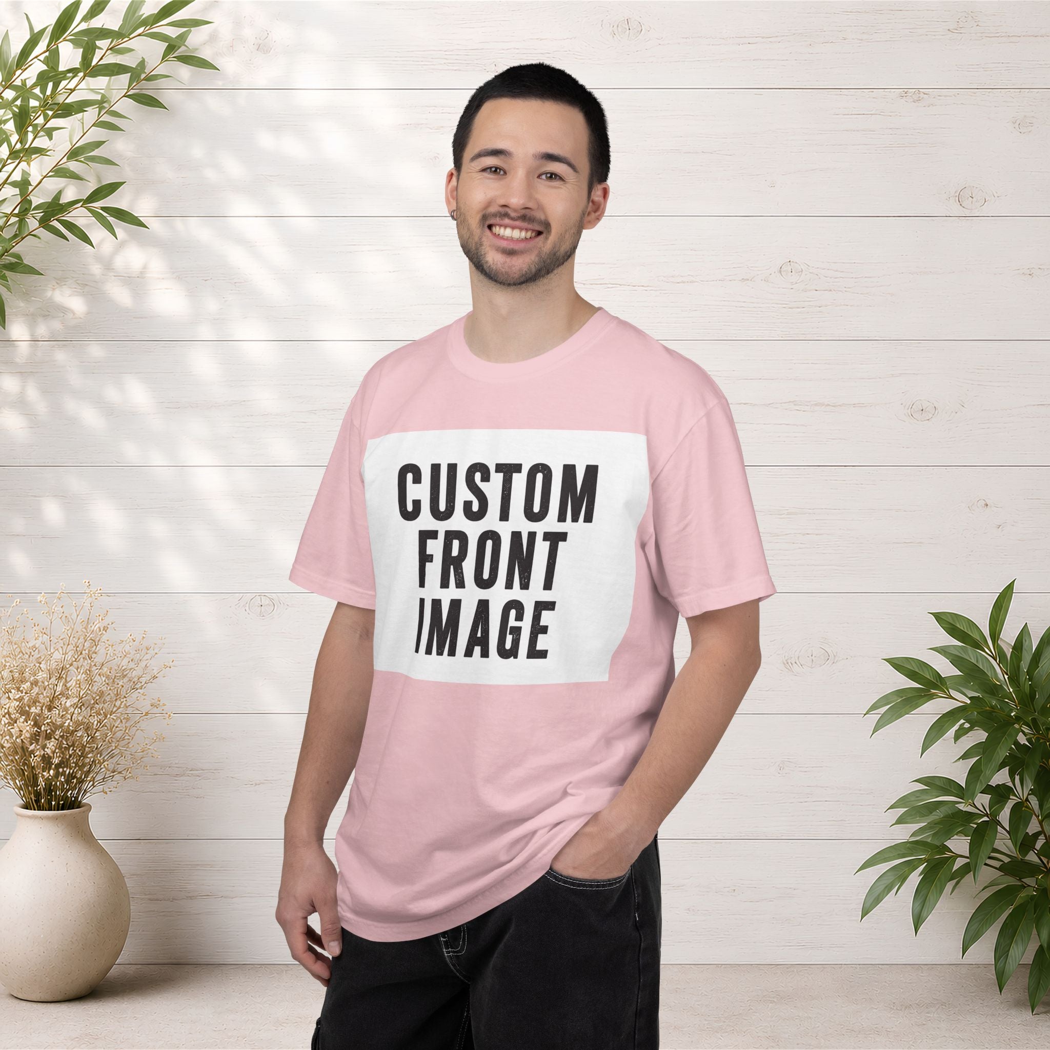 Custom Landscape Image Front T-Shirt - Add Your Own Image
