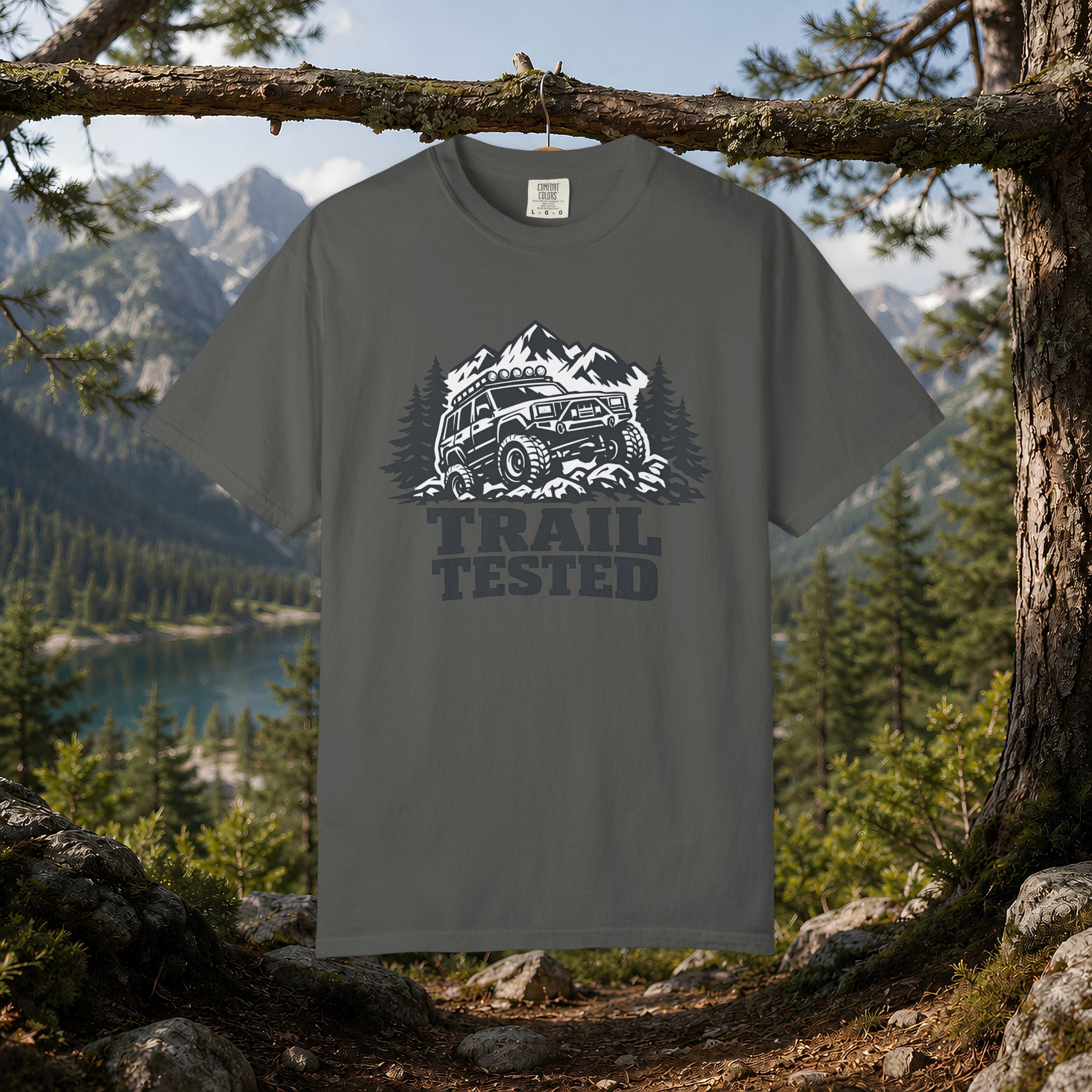 Trail Tested T-Shirt — Off-Road Jeep Mountain Adventure Tee